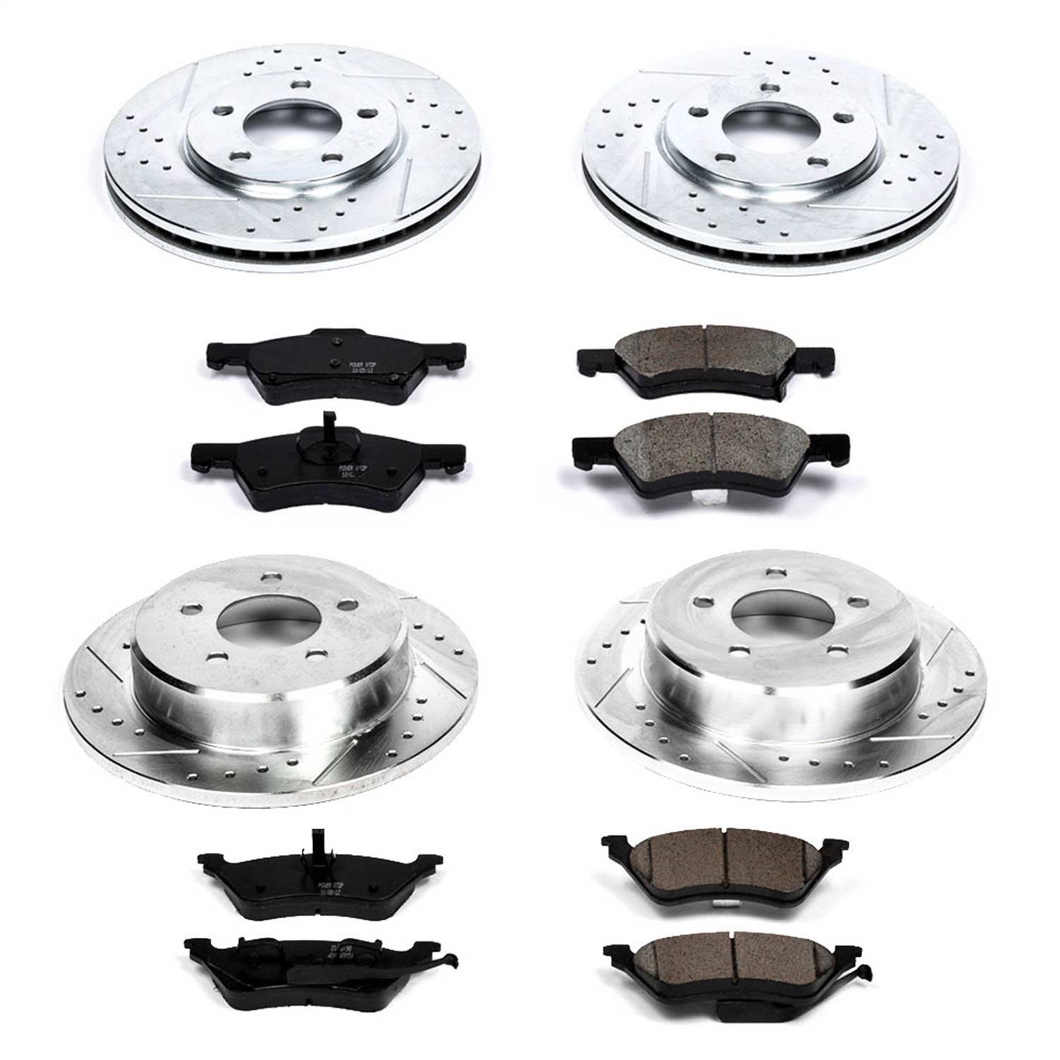 Power Stop - K4458 - Front and Rear - Disc Brake Pad and Rotor Kit