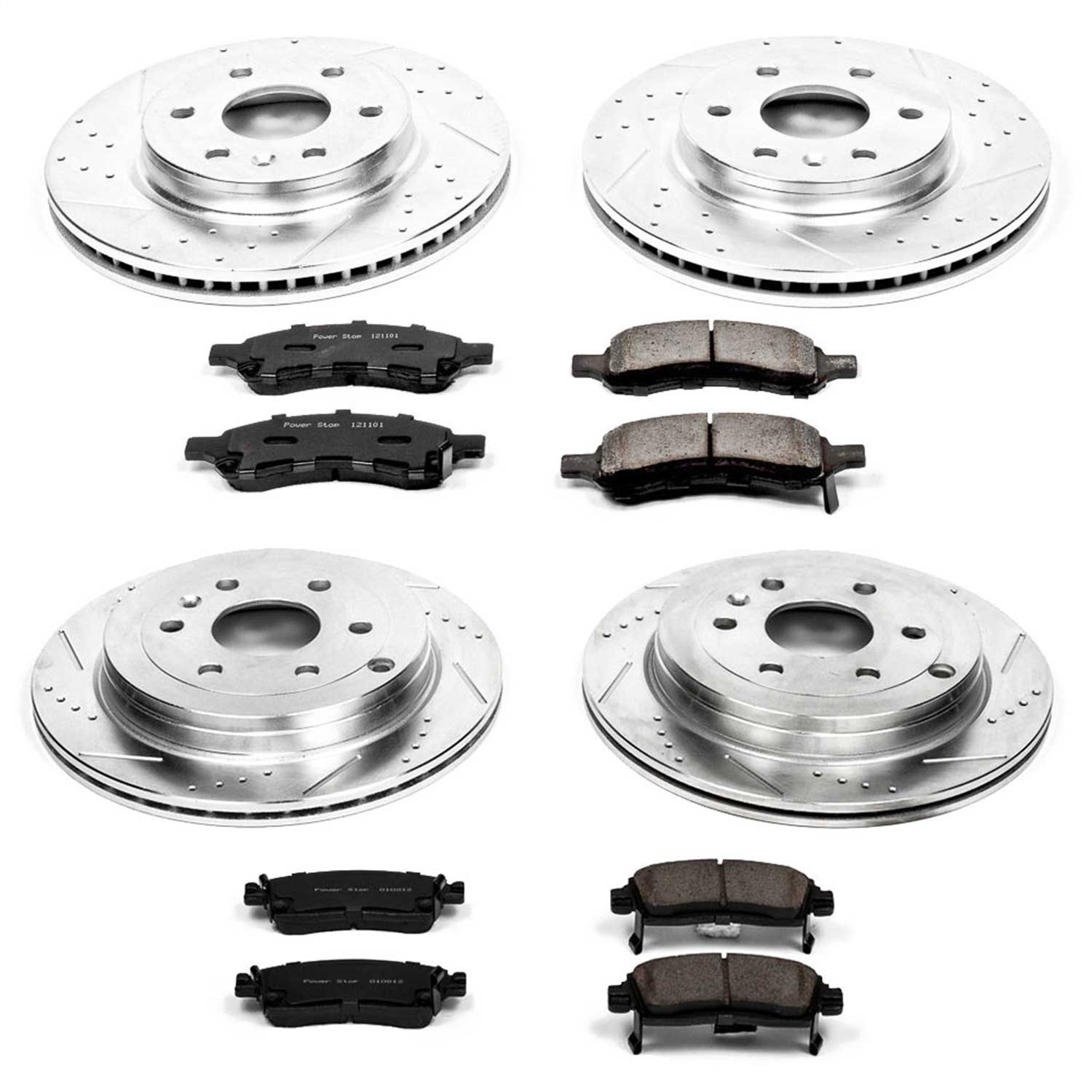 Power Stop - K4466 - Front and Rear - Disc Brake Pad and Rotor Kit