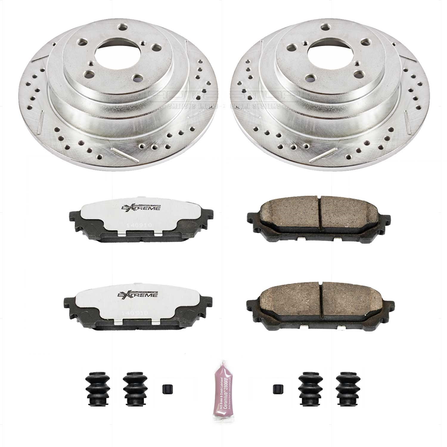 Power Stop - K447-26 - Rear - Disc Brake Pad and Rotor Kit