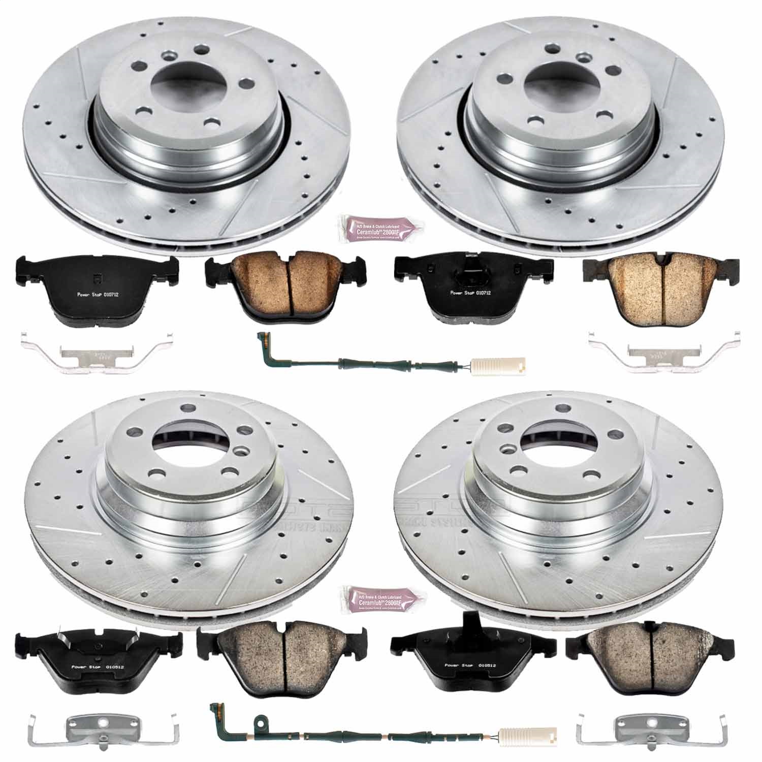 Power Stop - K4479 - Front and Rear - Disc Brake Pad and Rotor Kit