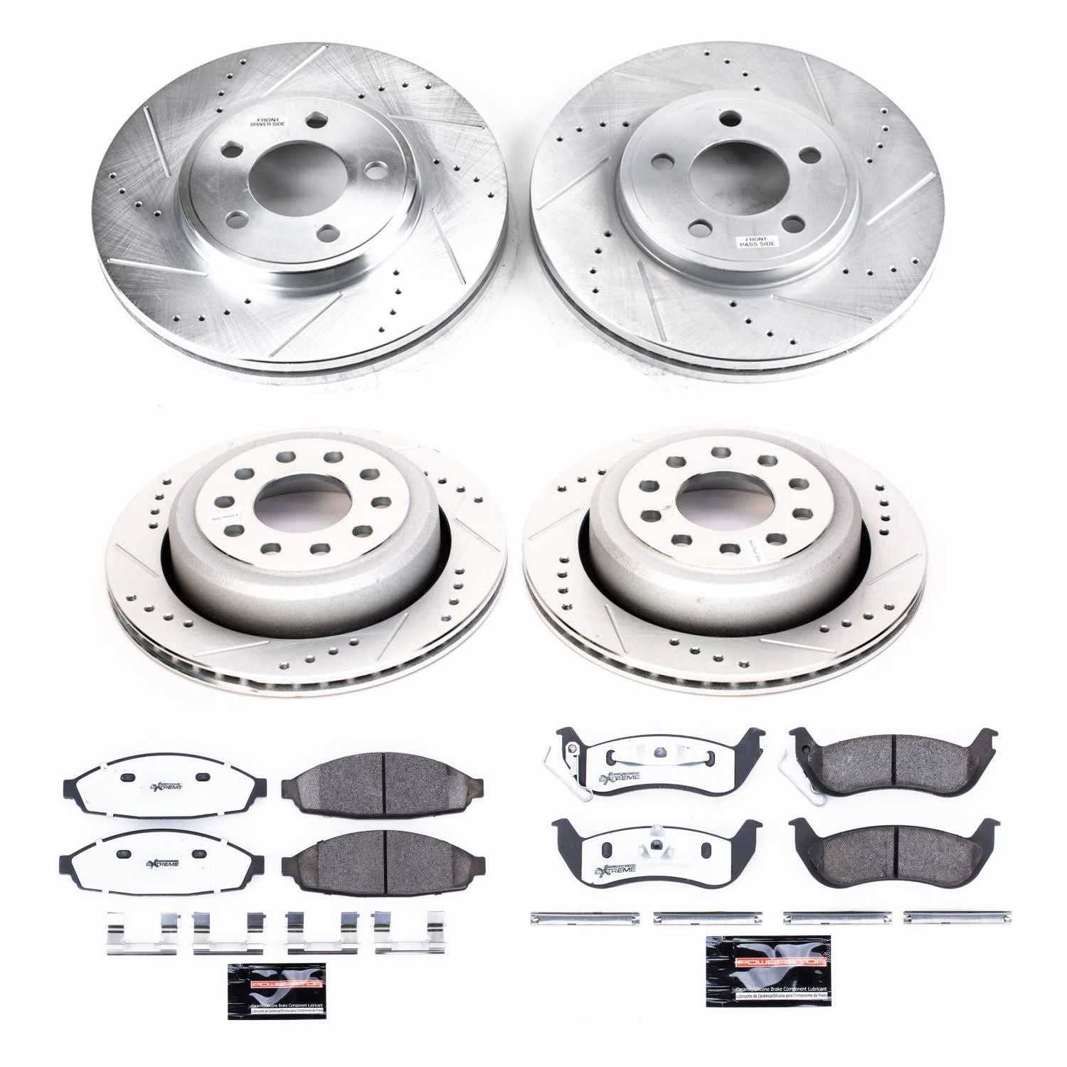 Power Stop - K4486-26 - Front and Rear - Disc Brake Pad and Rotor Kit