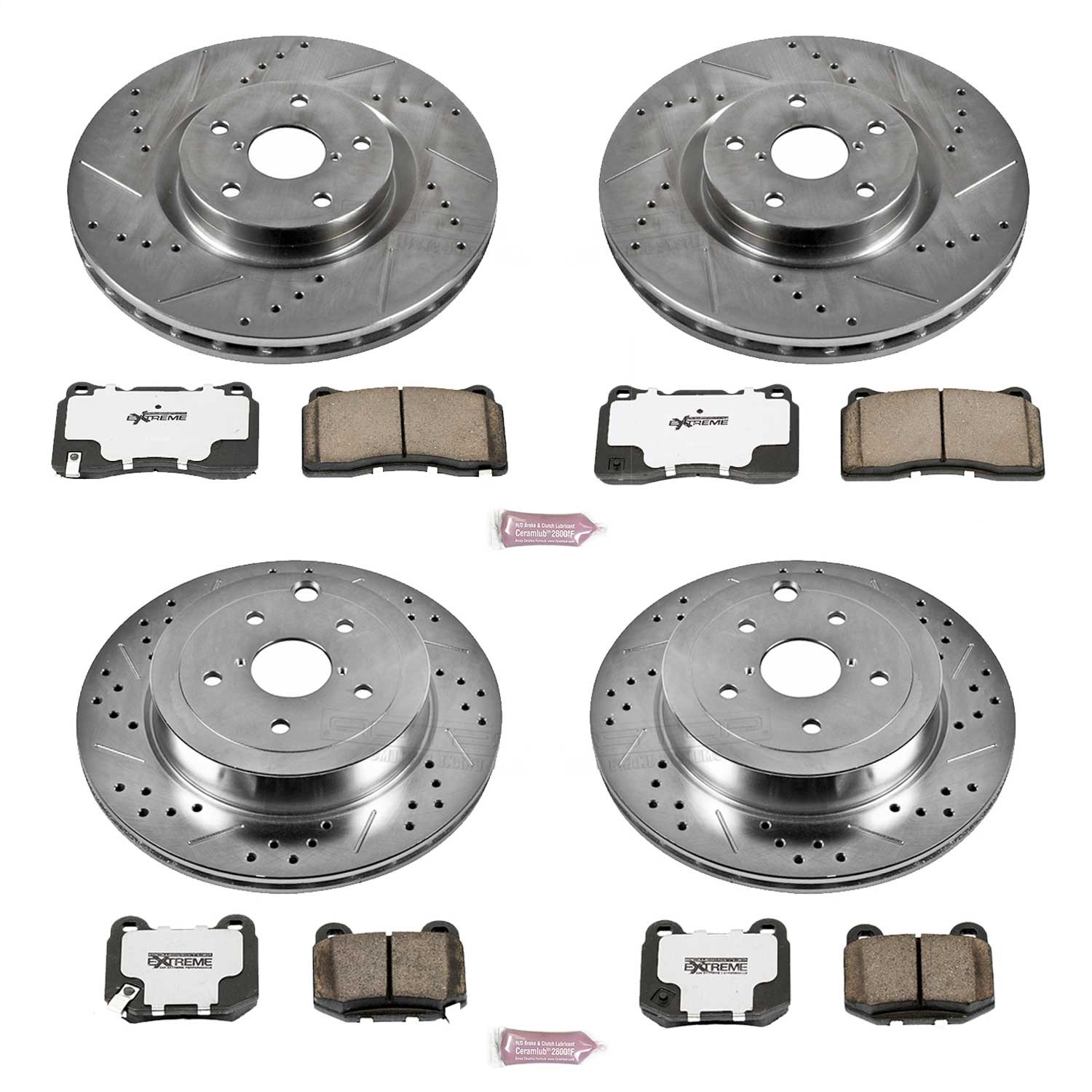 Power Stop - K4490-26 - Front and Rear - Disc Brake Pad and Rotor Kit