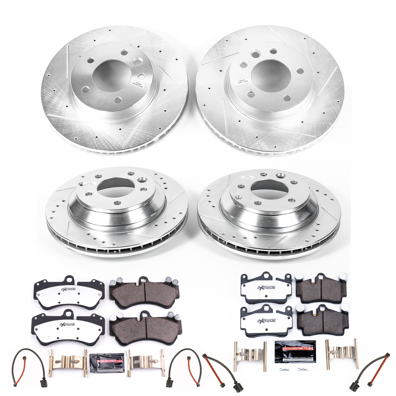 Power Stop - K4495-26 - Front and Rear - Disc Brake Pad and Rotor Kit