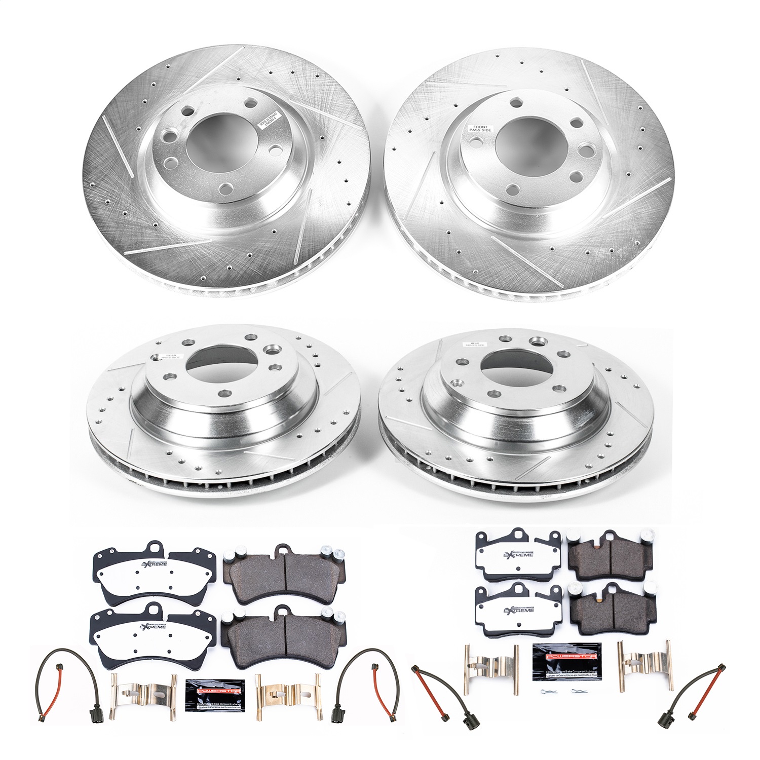 Power Stop - K4500-26 - Front and Rear - Disc Brake Pad and Rotor Kit