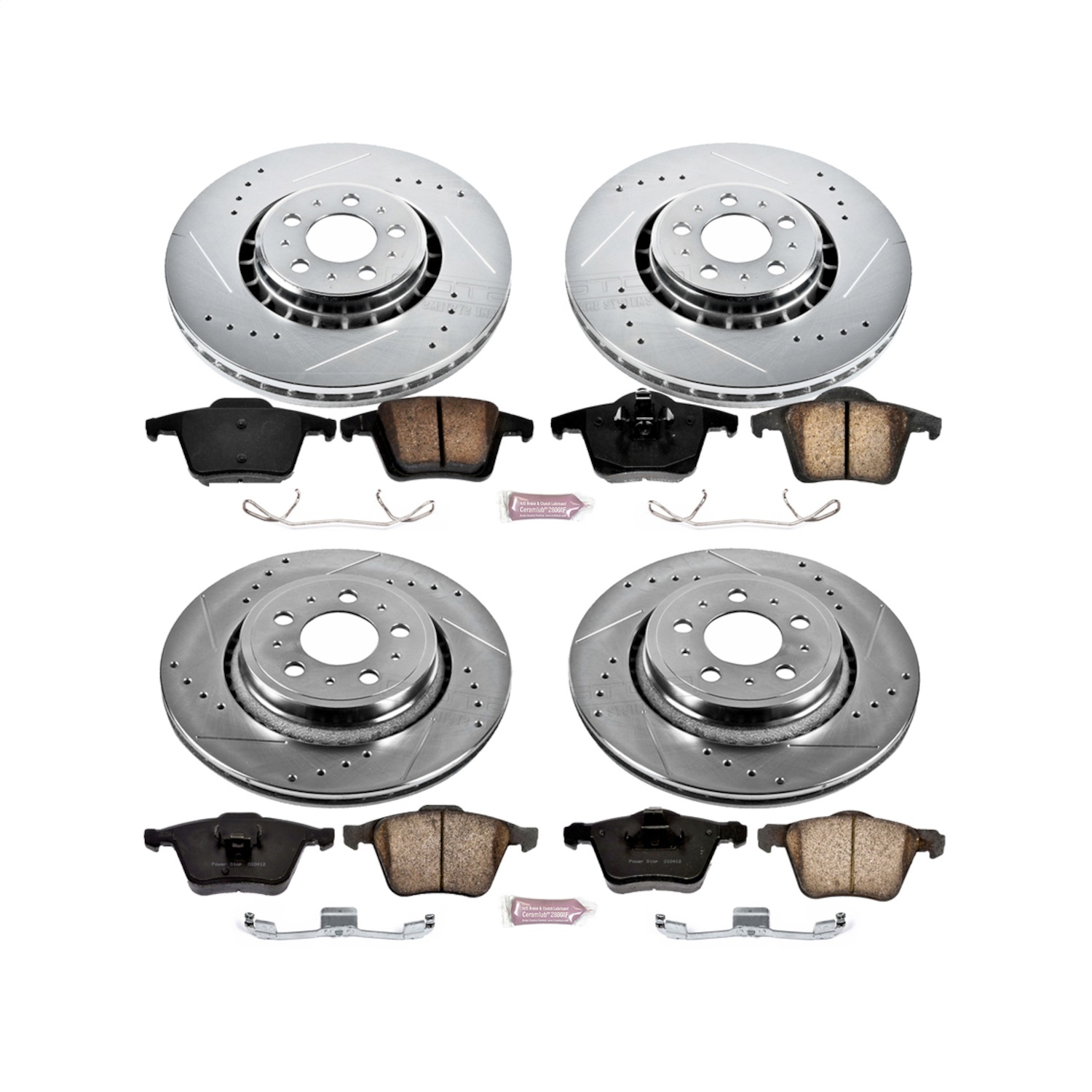 Power Stop - K4502 - Front and Rear - Disc Brake Pad and Rotor Kit