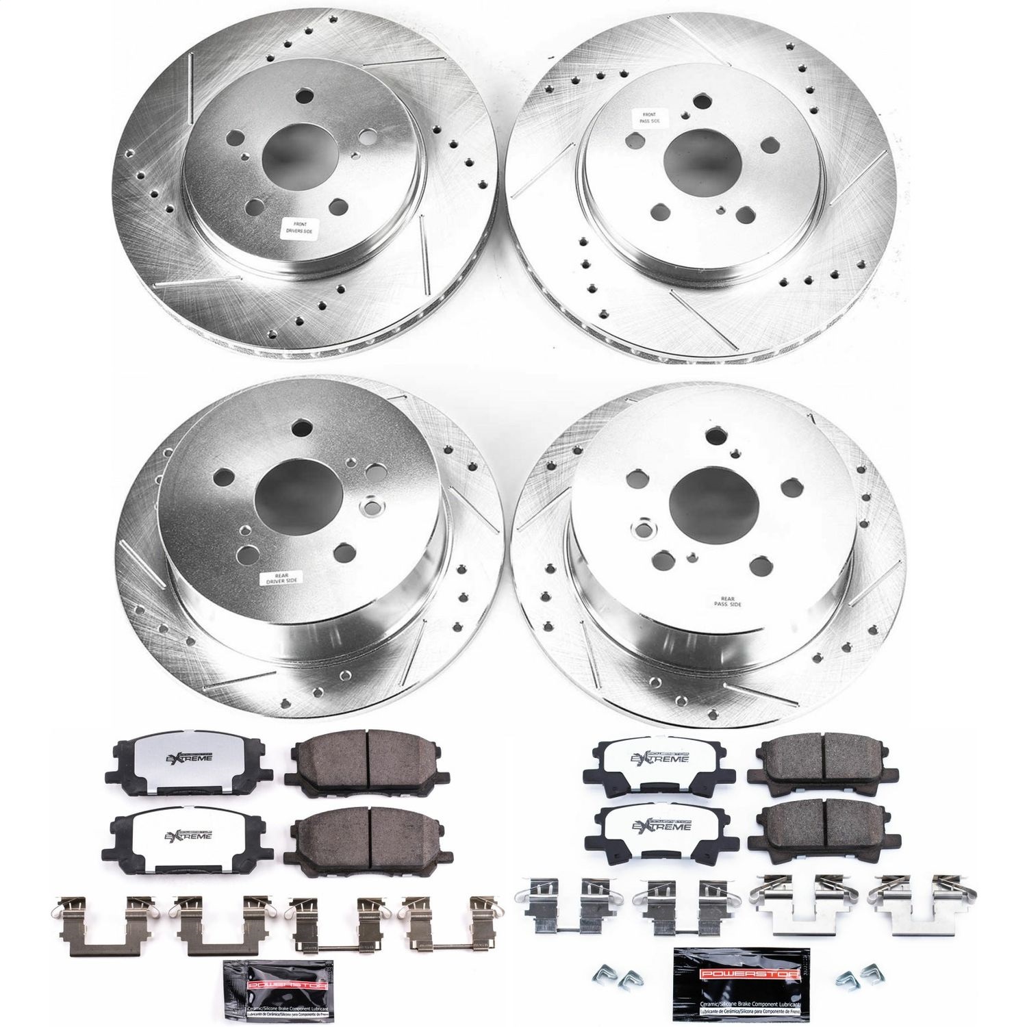 Power Stop - K4530-36 - Front and Rear - Disc Brake Pad and Rotor Kit