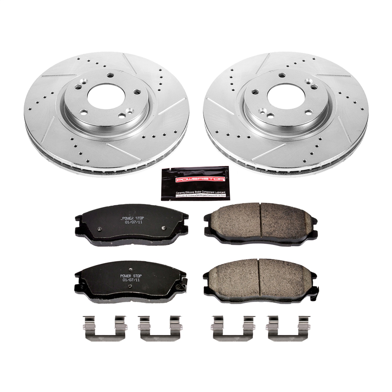Power Stop - K4557 - Front - Disc Brake Pad and Rotor Kit