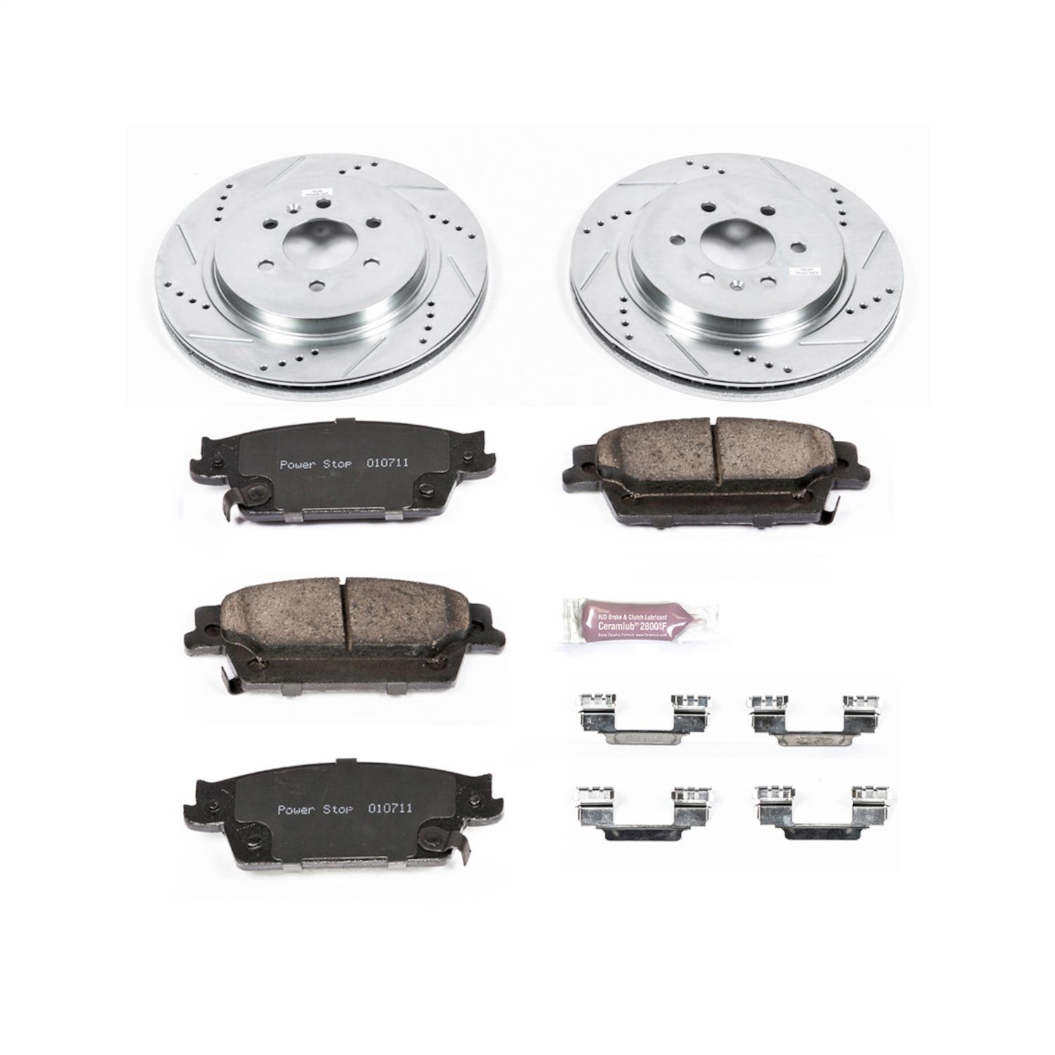 Power Stop - K4568 - Rear - Disc Brake Pad and Rotor Kit