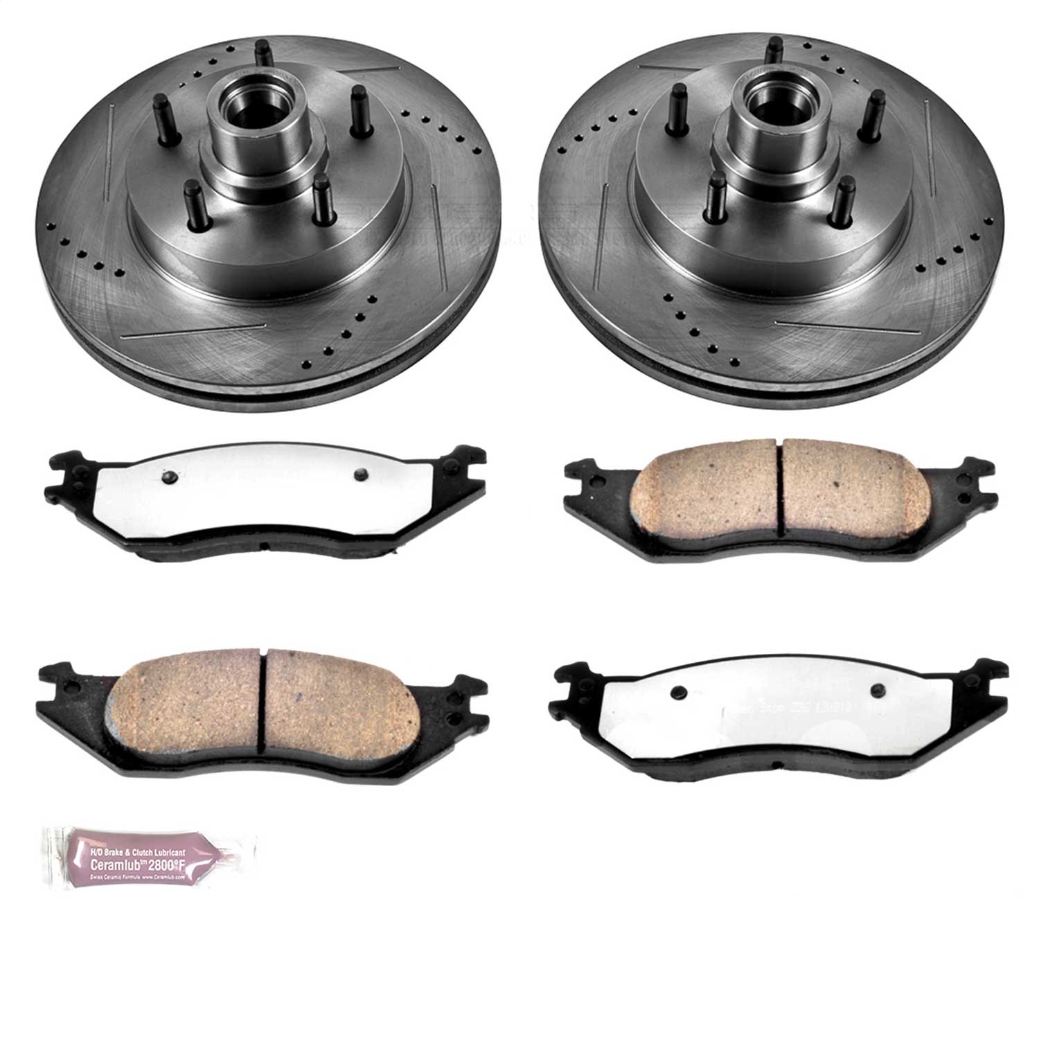 Power Stop - K4578-36 - Front - Disc Brake Pad and Rotor Kit