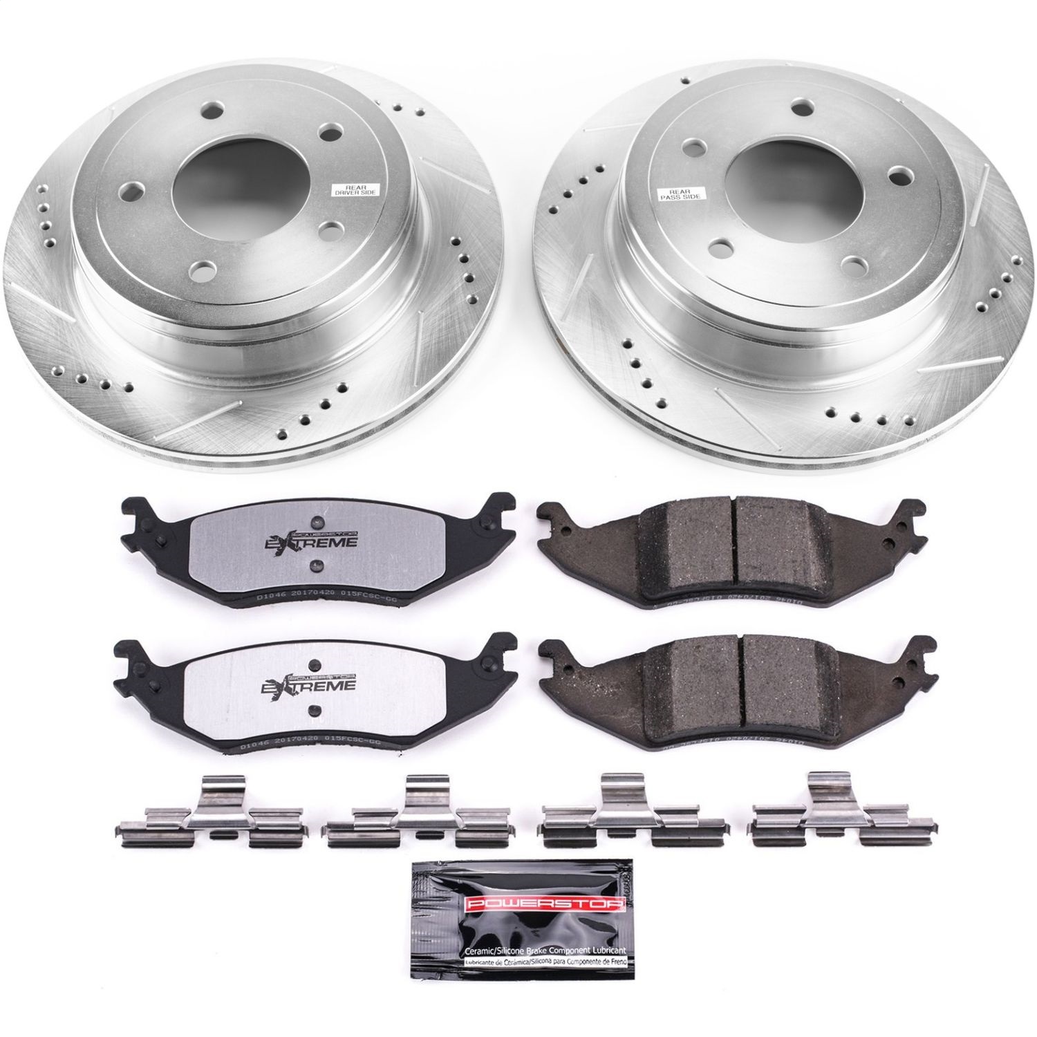 Power Stop - K4579-36 - Rear - Disc Brake Pad and Rotor Kit