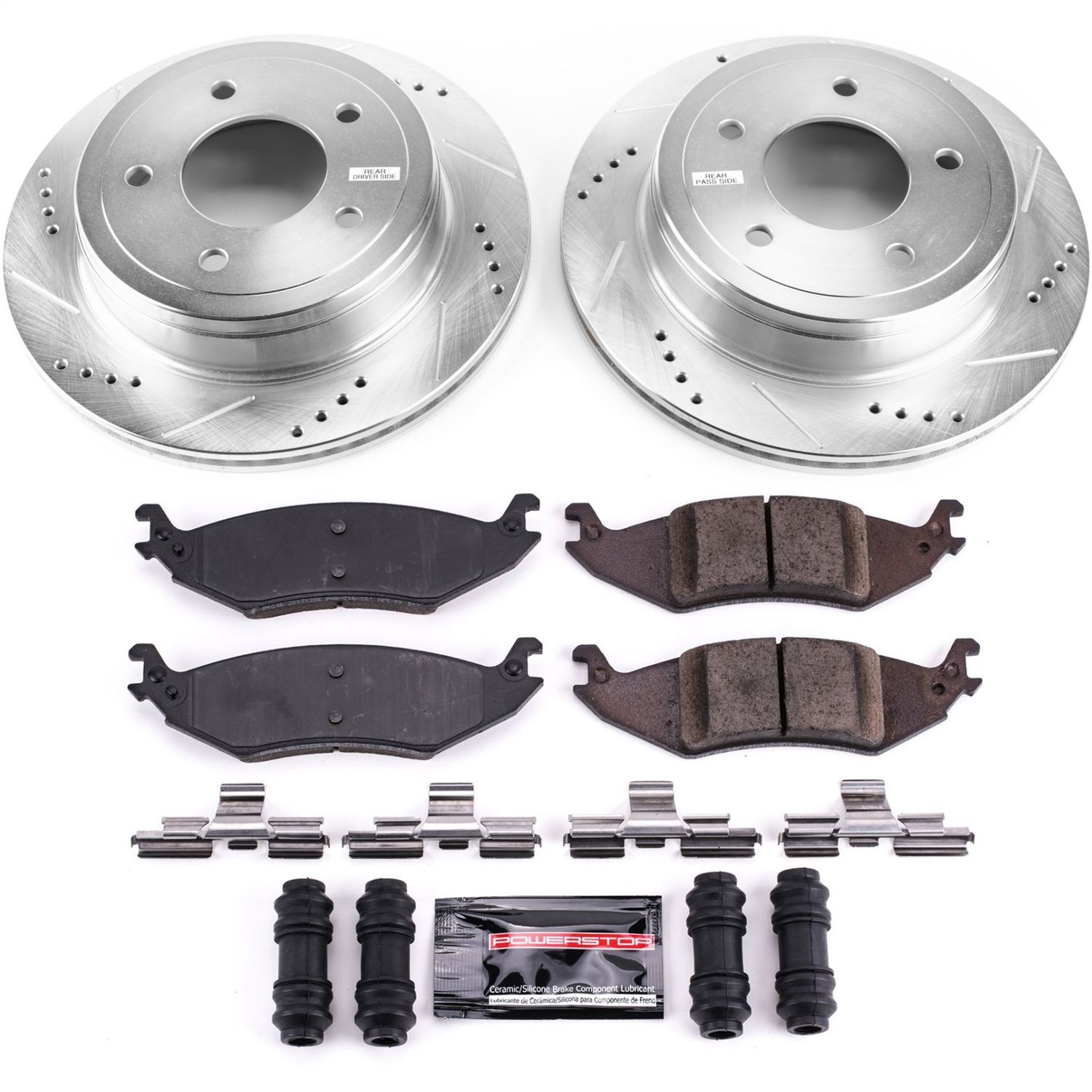 Power Stop - K4579 - Rear - Disc Brake Pad and Rotor Kit