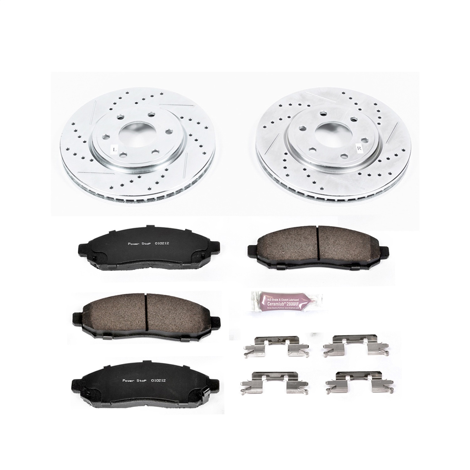 Power Stop - K4611 - Front - Disc Brake Pad and Rotor Kit