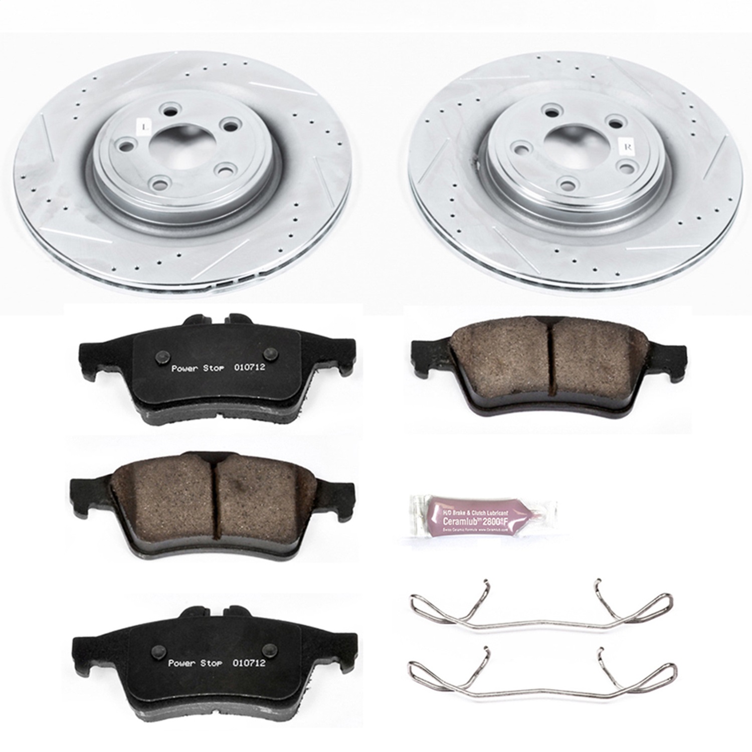 Power Stop - K4612 - Rear - Disc Brake Pad and Rotor Kit