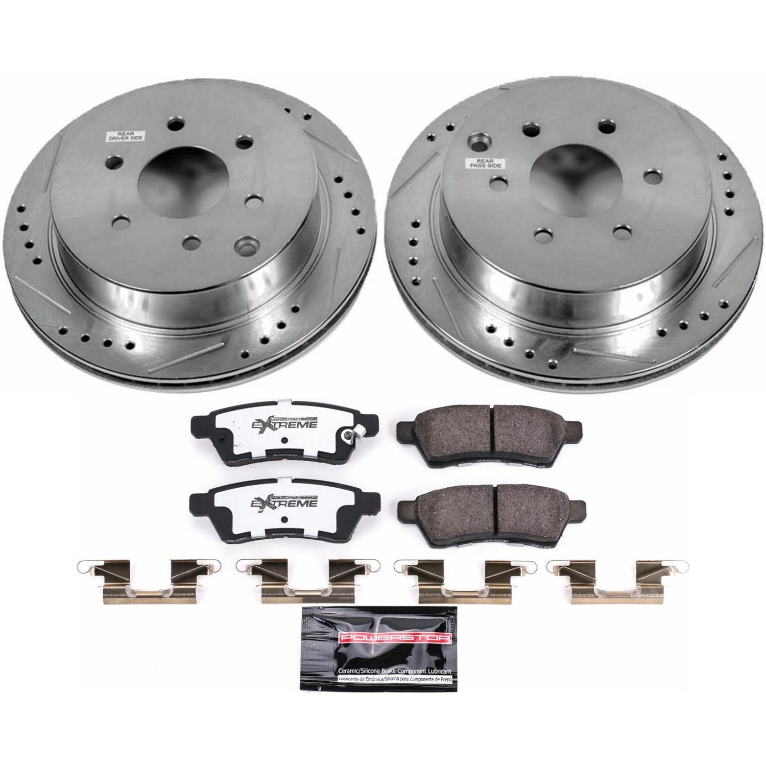 Power Stop - K4621-36 - Rear - Disc Brake Pad and Rotor Kit