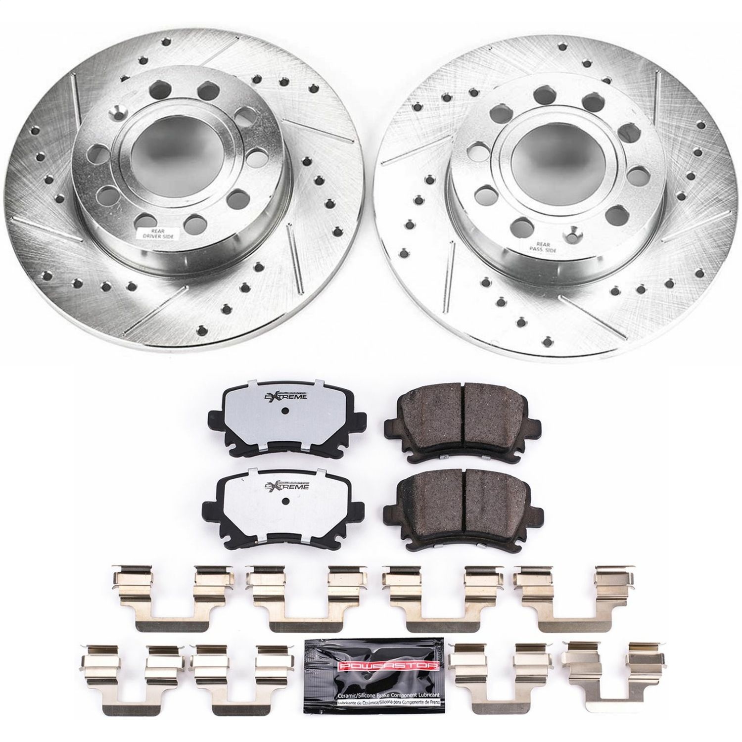 Power Stop - K4627-26 - Rear - Disc Brake Pad and Rotor Kit