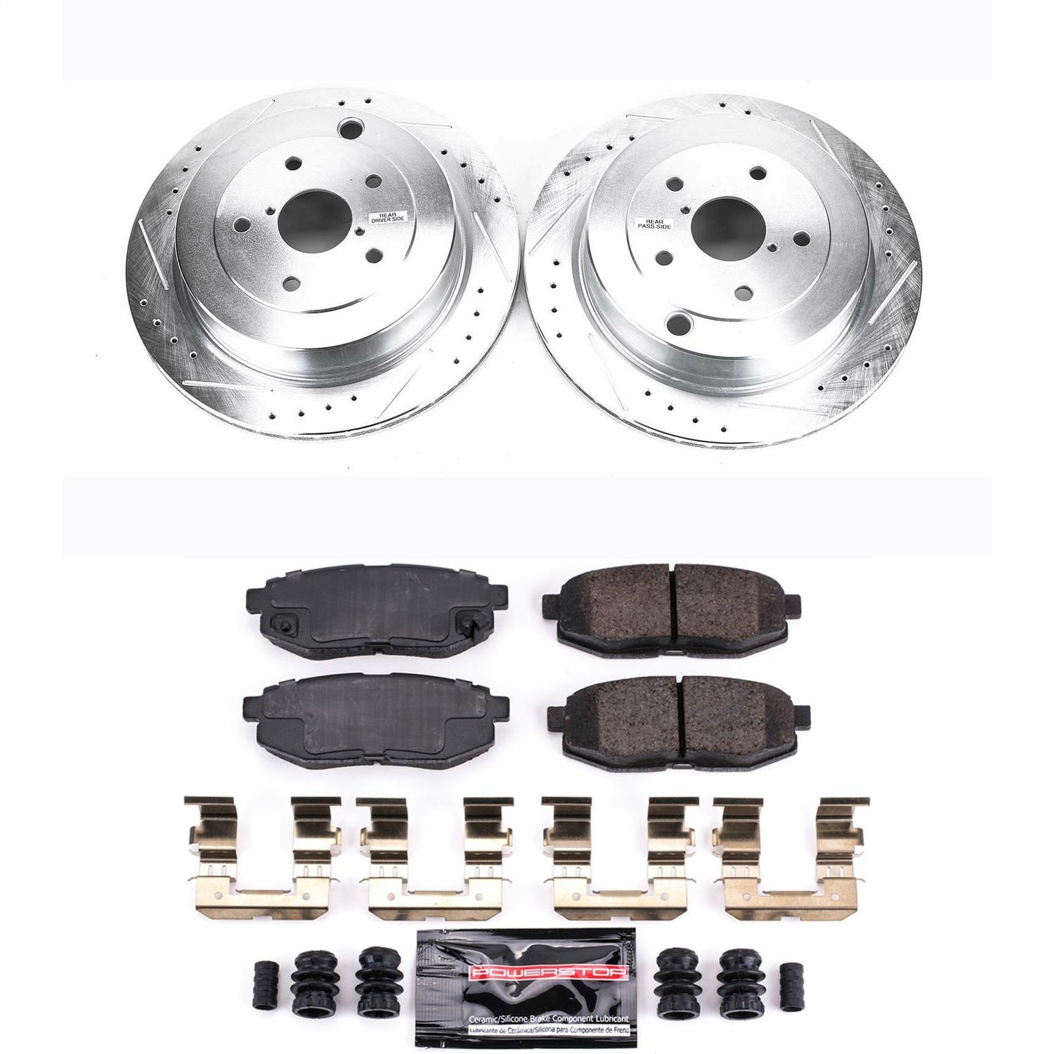 Power Stop - K4645 - Rear - Disc Brake Pad and Rotor Kit