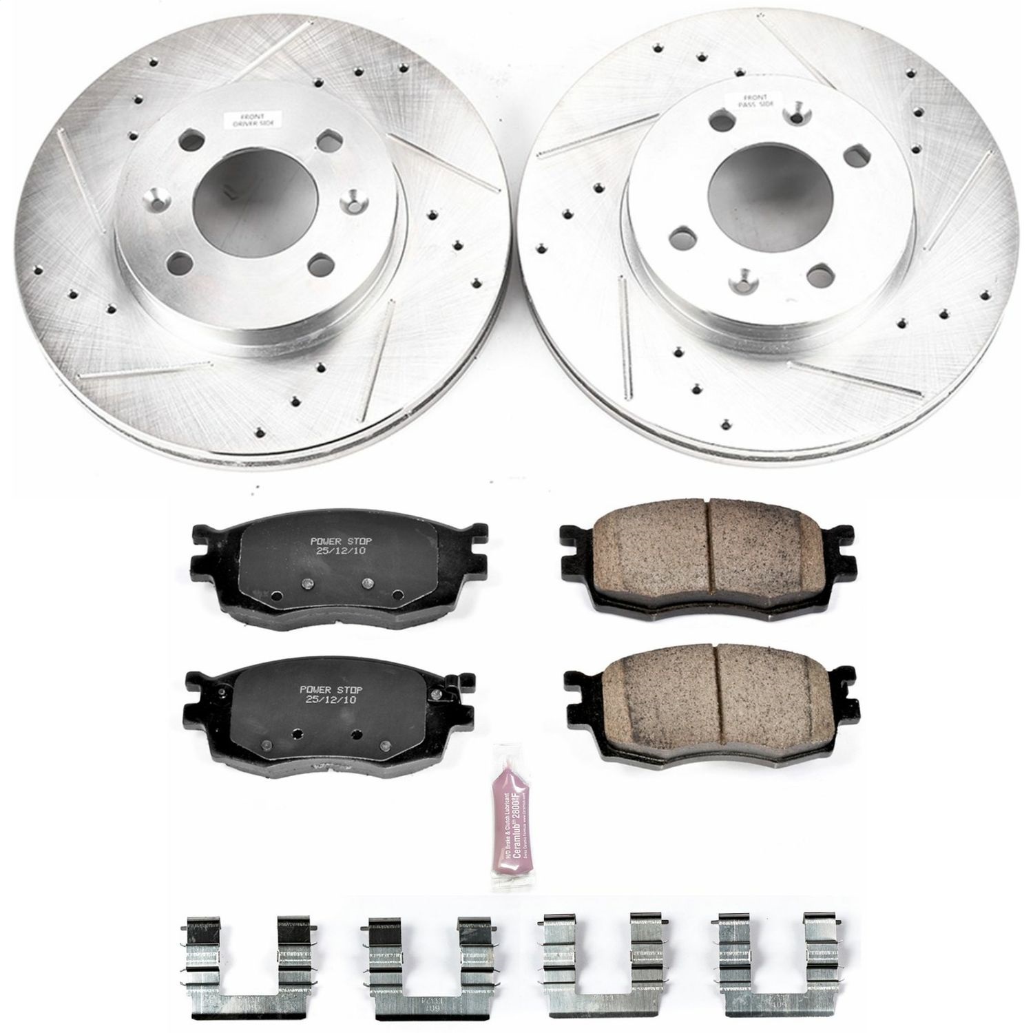 Power Stop - K4652 - Front - Disc Brake Pad and Rotor Kit