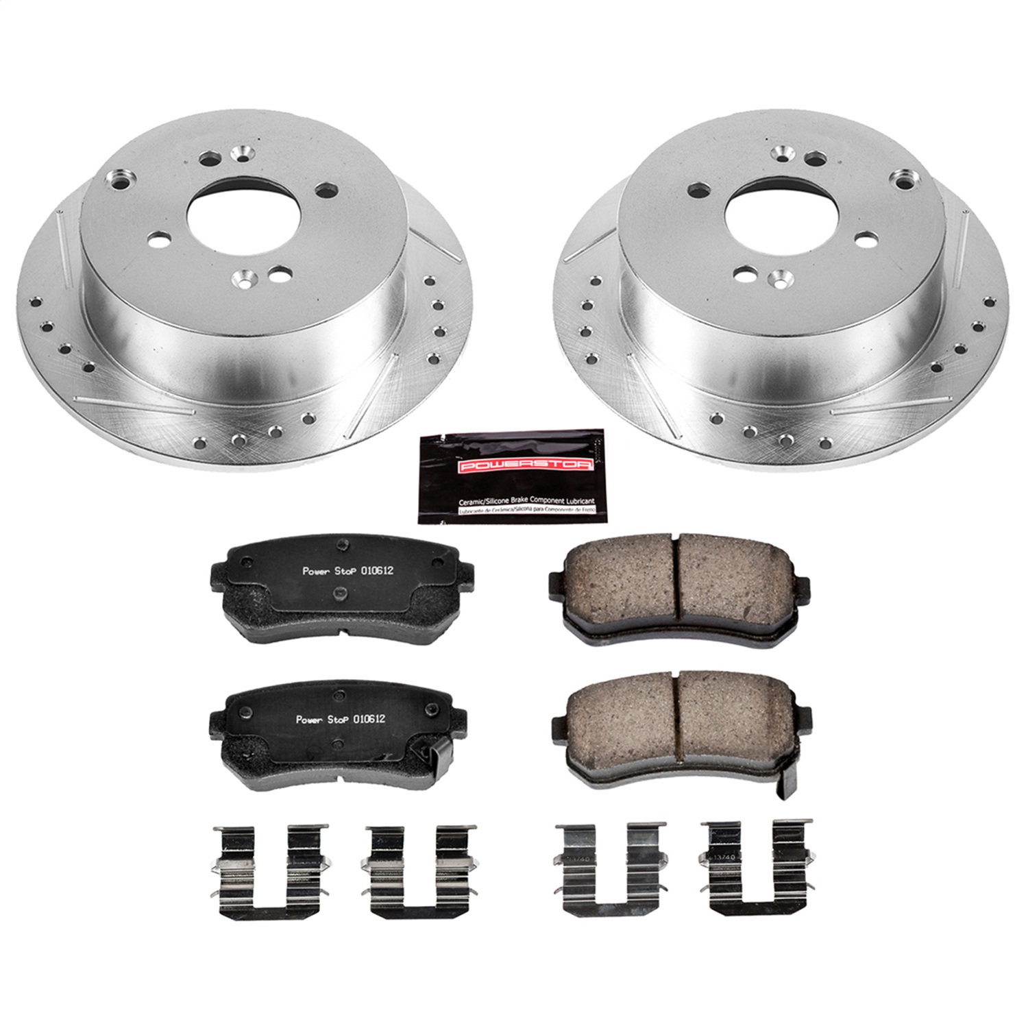 Power Stop - K4653 - Rear - Disc Brake Pad and Rotor Kit