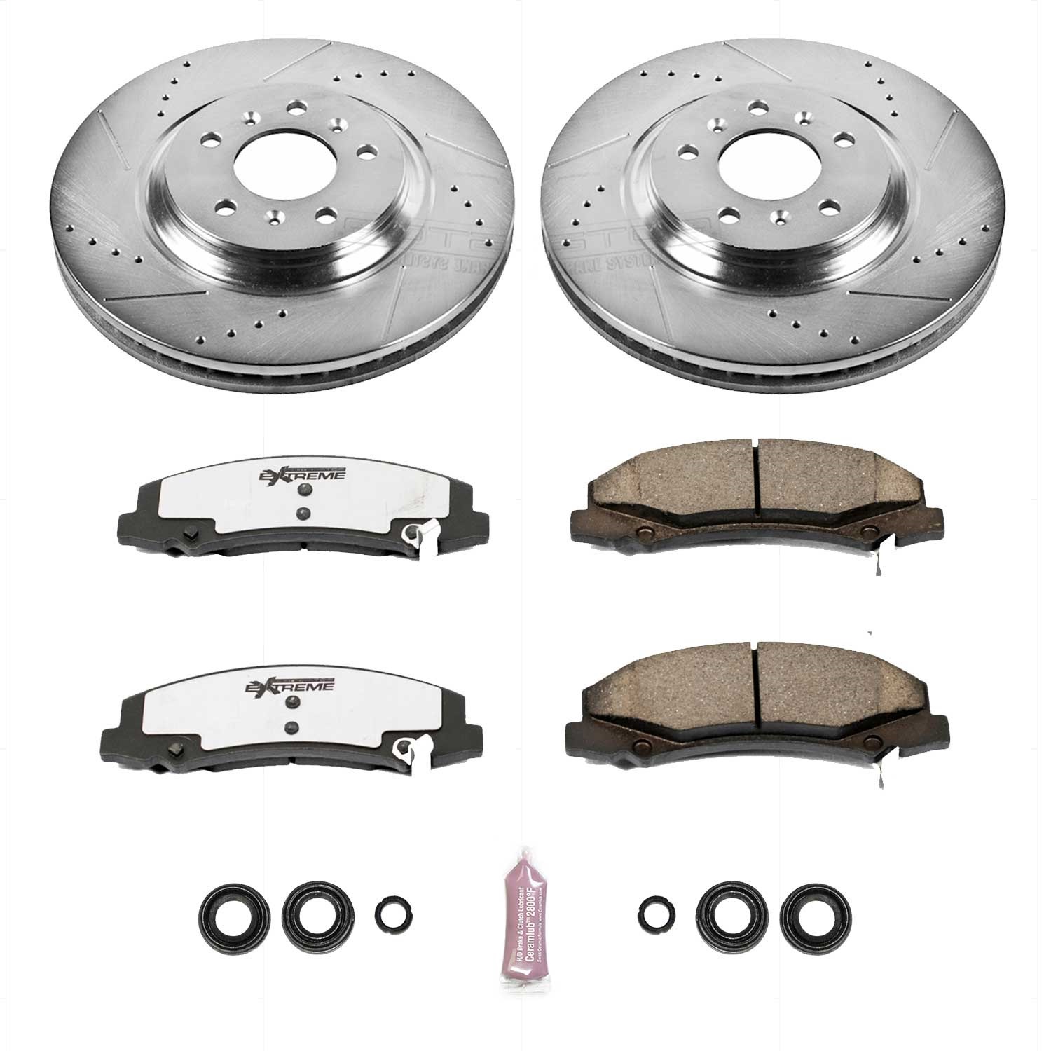 Power Stop - K4654-26 - Front - Disc Brake Pad and Rotor Kit