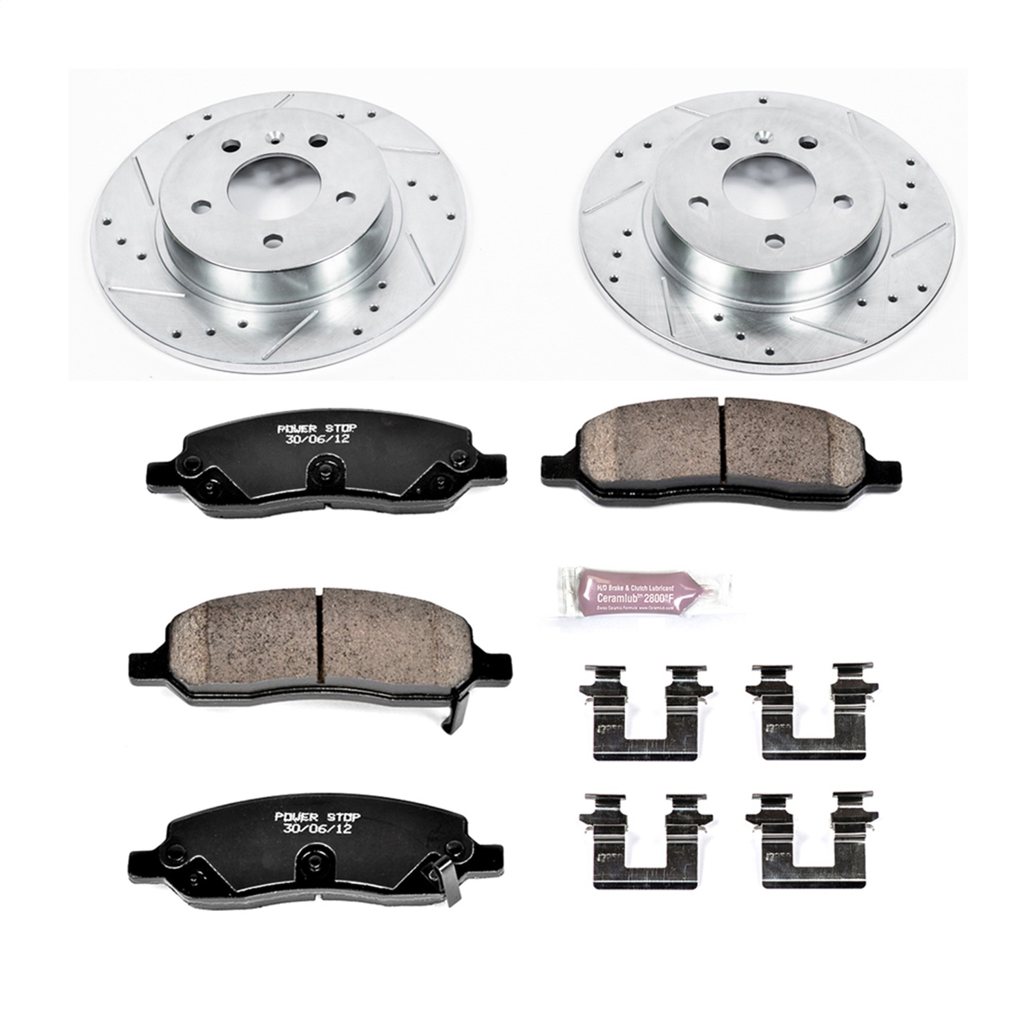 Power Stop - K4658 - Rear - Disc Brake Pad and Rotor Kit