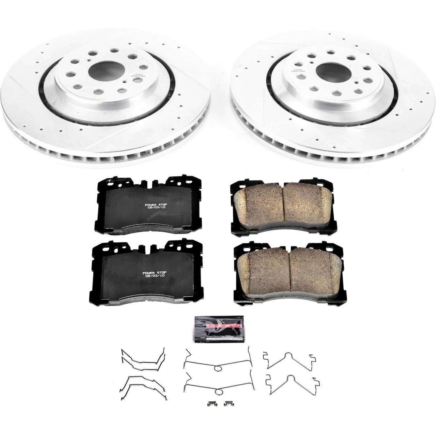 Power Stop - K4687 - Front - Disc Brake Pad and Rotor Kit