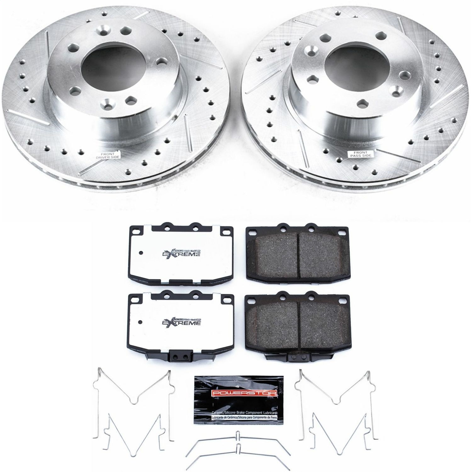 Power Stop - K470-26 - Front - Disc Brake Pad and Rotor Kit