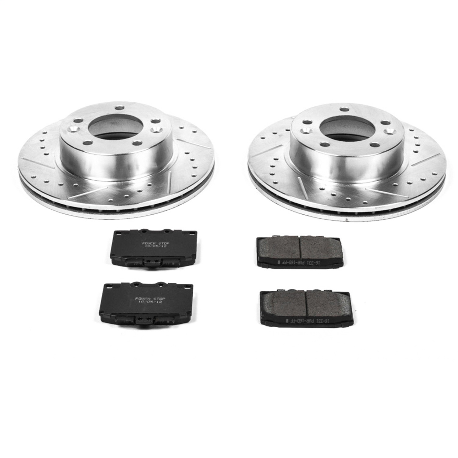 Power Stop - K470 - Front - Disc Brake Pad and Rotor Kit