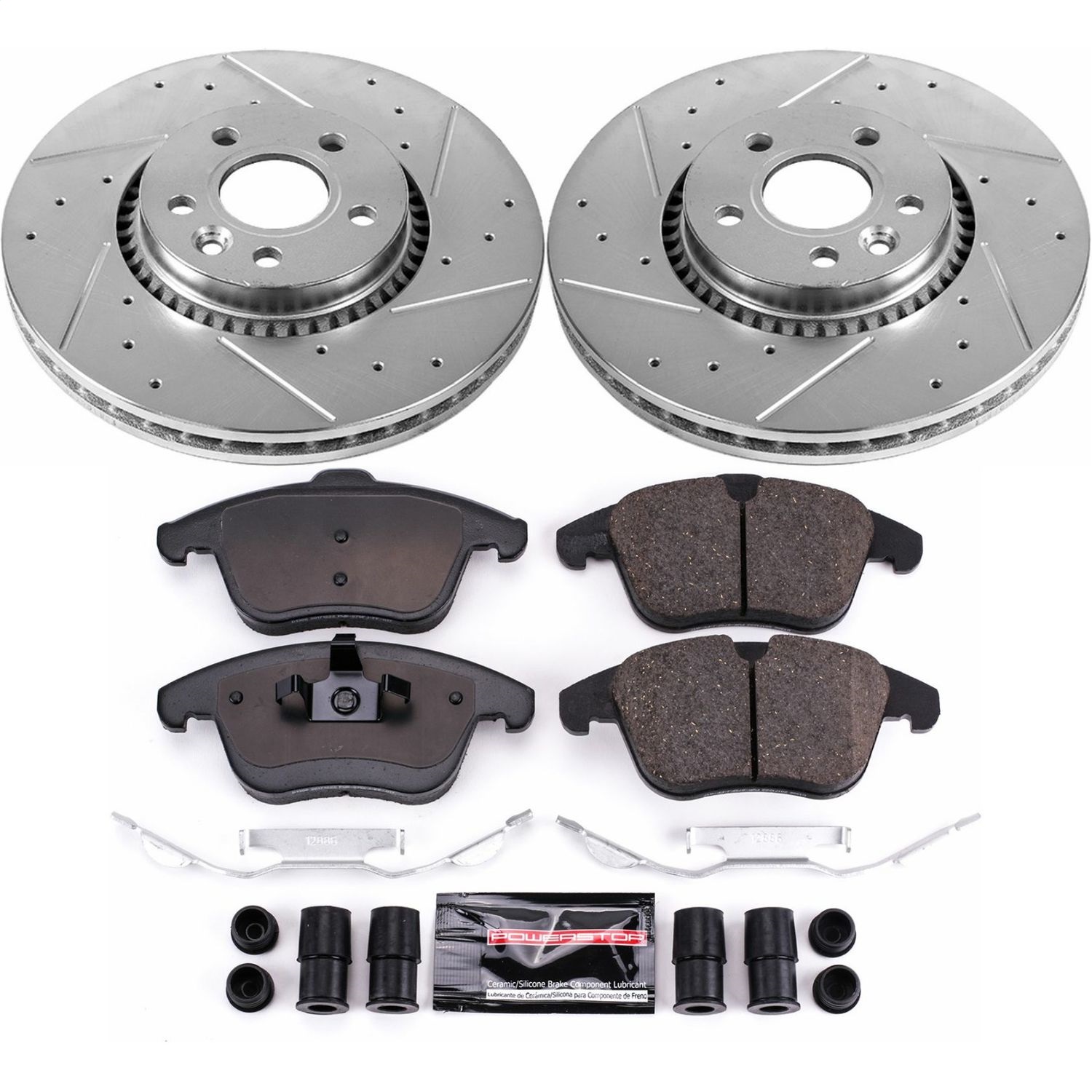 Power Stop - K4701 - Front - Disc Brake Pad and Rotor Kit