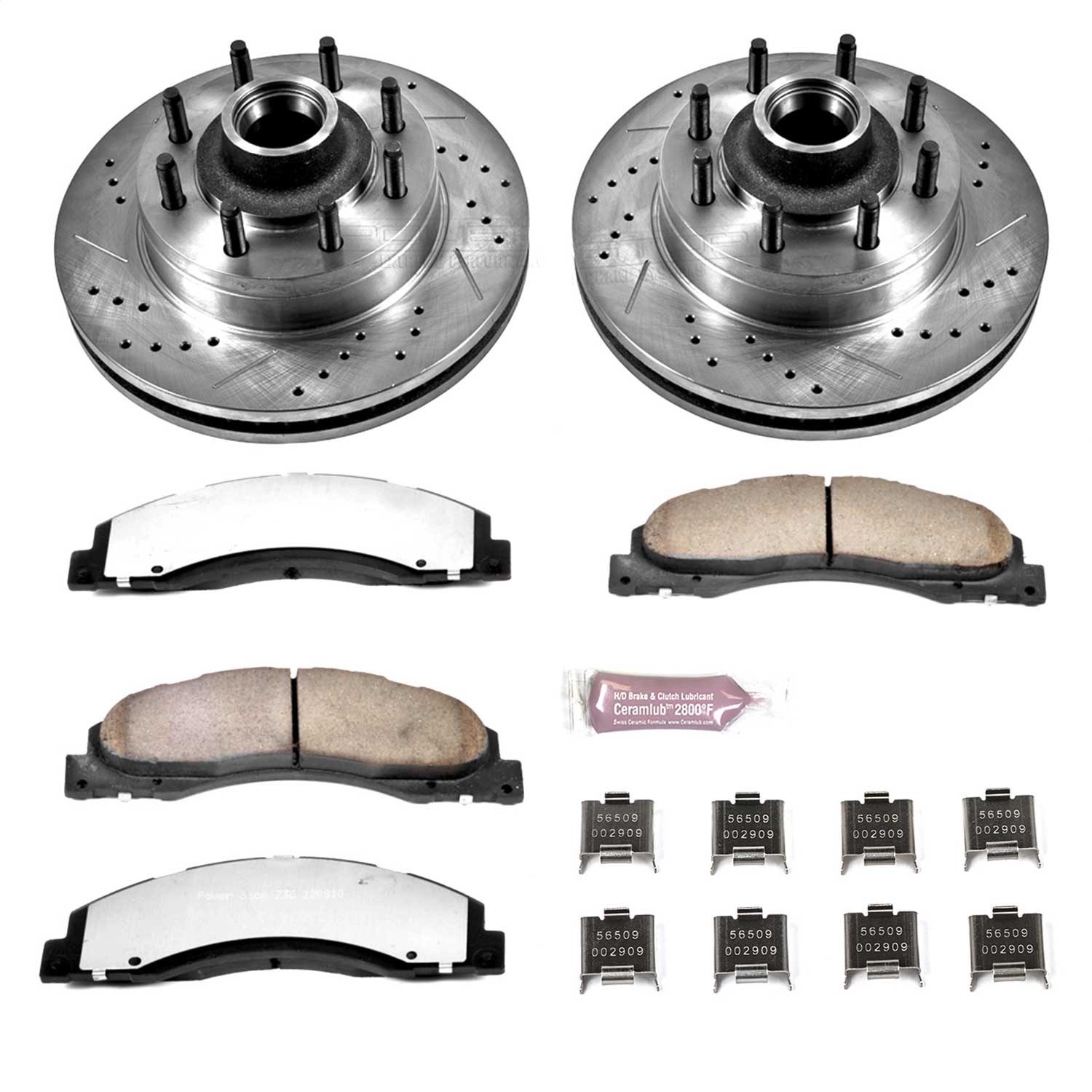 Power Stop - K4716-36 - Front - Disc Brake Pad and Rotor Kit