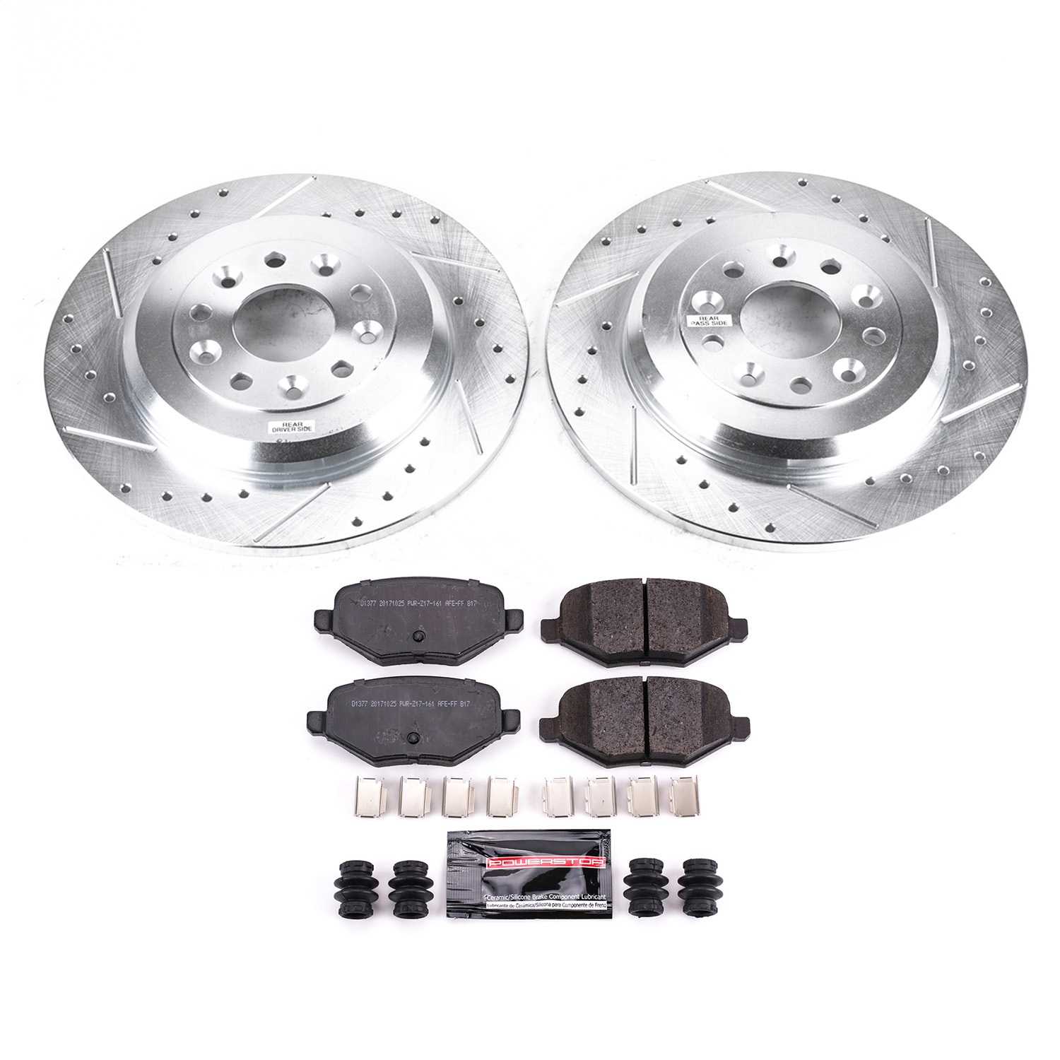 Power Stop - K4744 - Rear - Disc Brake Pad and Rotor Kit