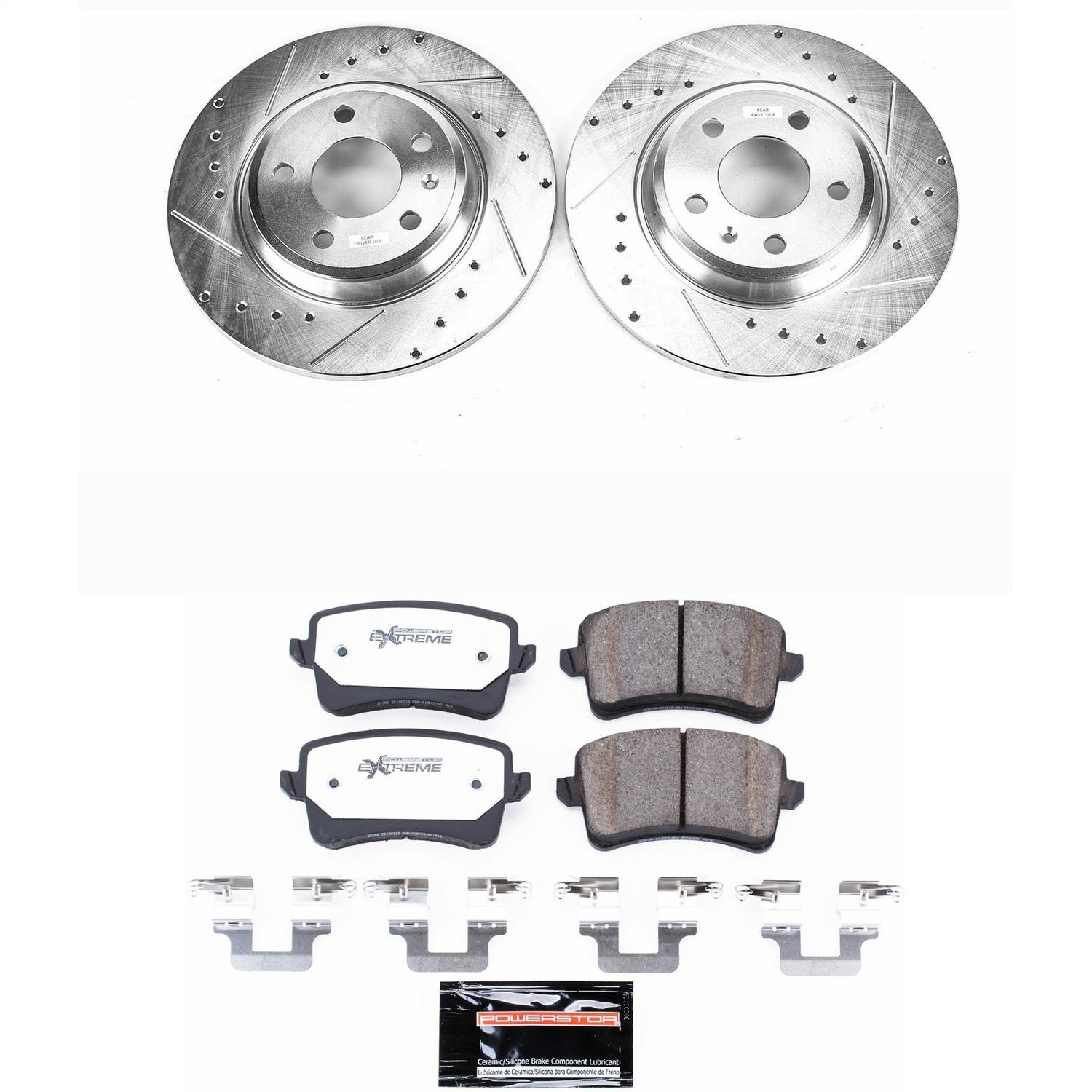 Power Stop - K4745-26 - Rear - Disc Brake Pad and Rotor Kit