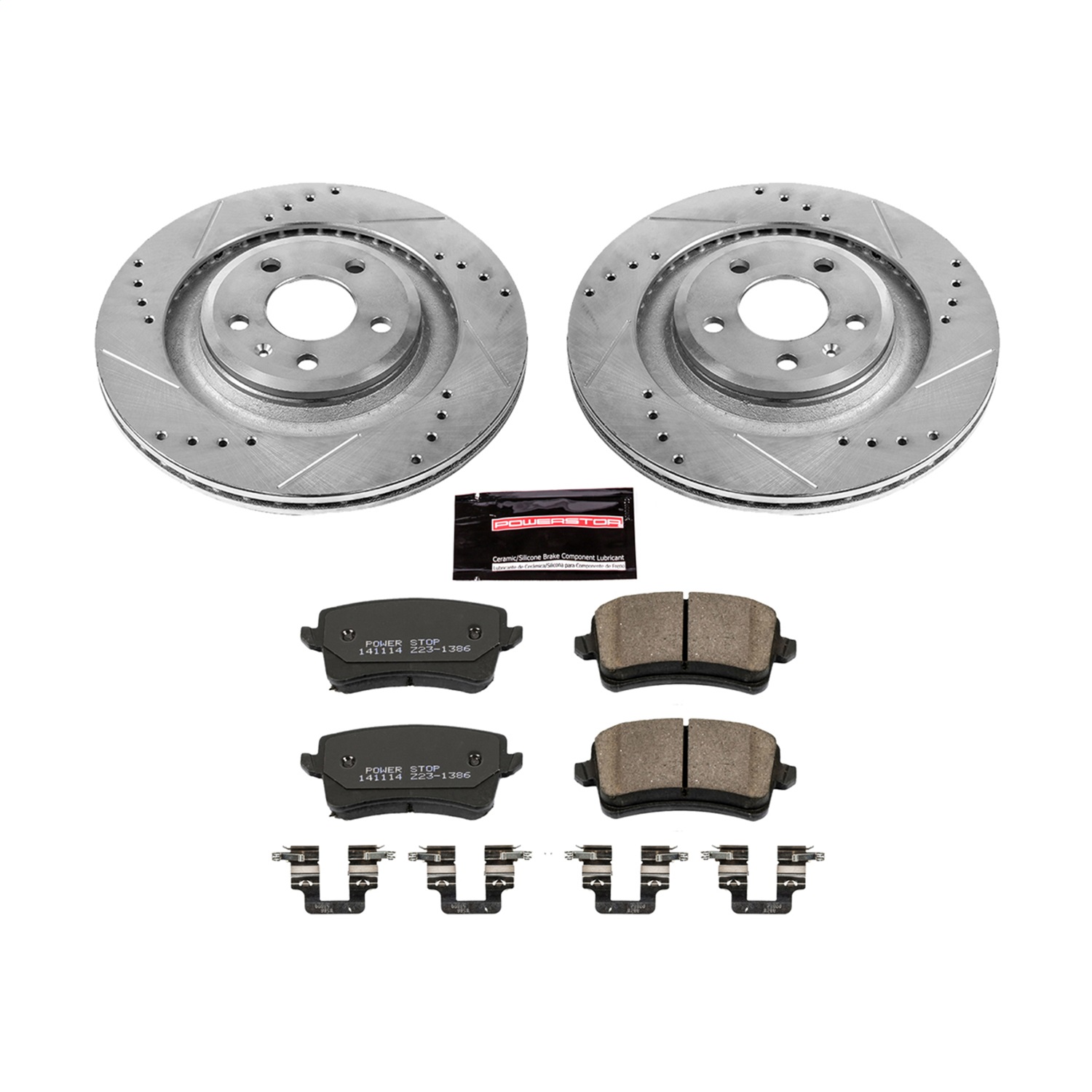 Power Stop - K4746 - Rear - Disc Brake Pad and Rotor Kit