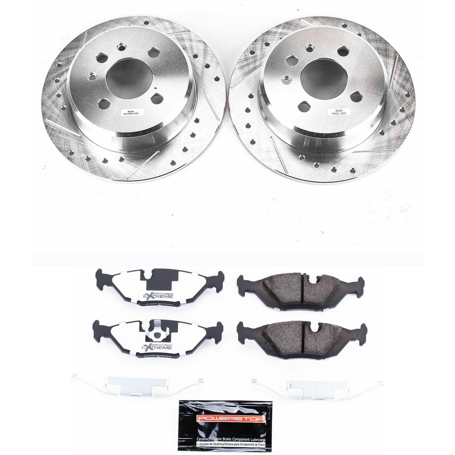 Power Stop - K4804-26 - Rear - Disc Brake Pad and Rotor Kit