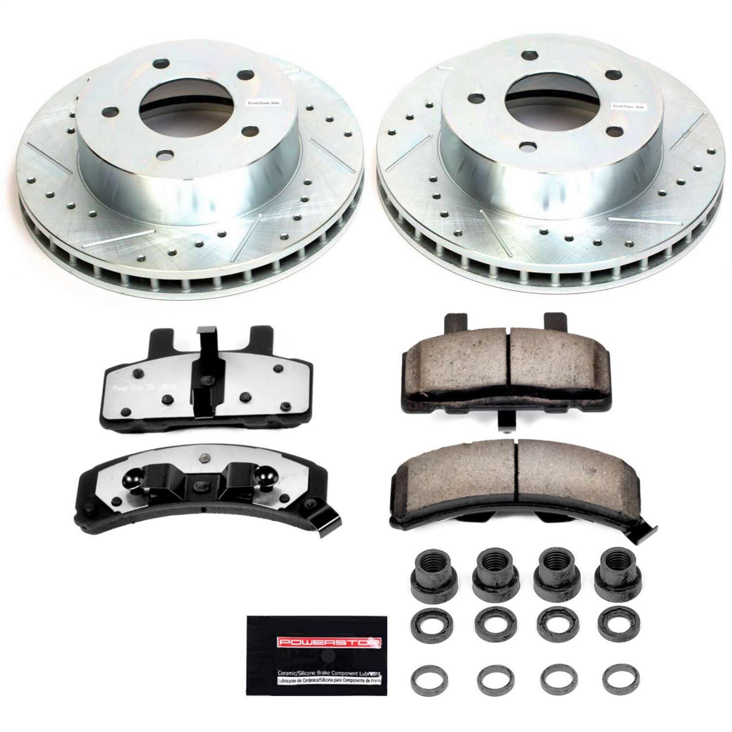 Power Stop - K4873-36 - Front - Disc Brake Pad and Rotor Kit