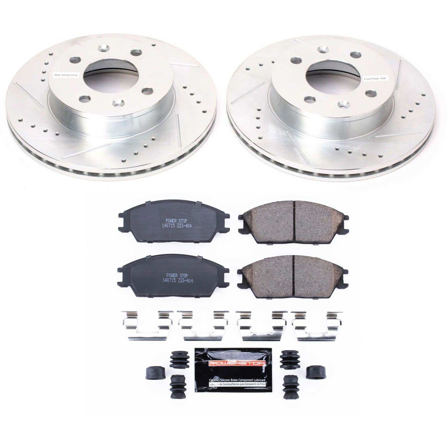 Power Stop - K4909 - Front - Disc Brake Pad and Rotor Kit