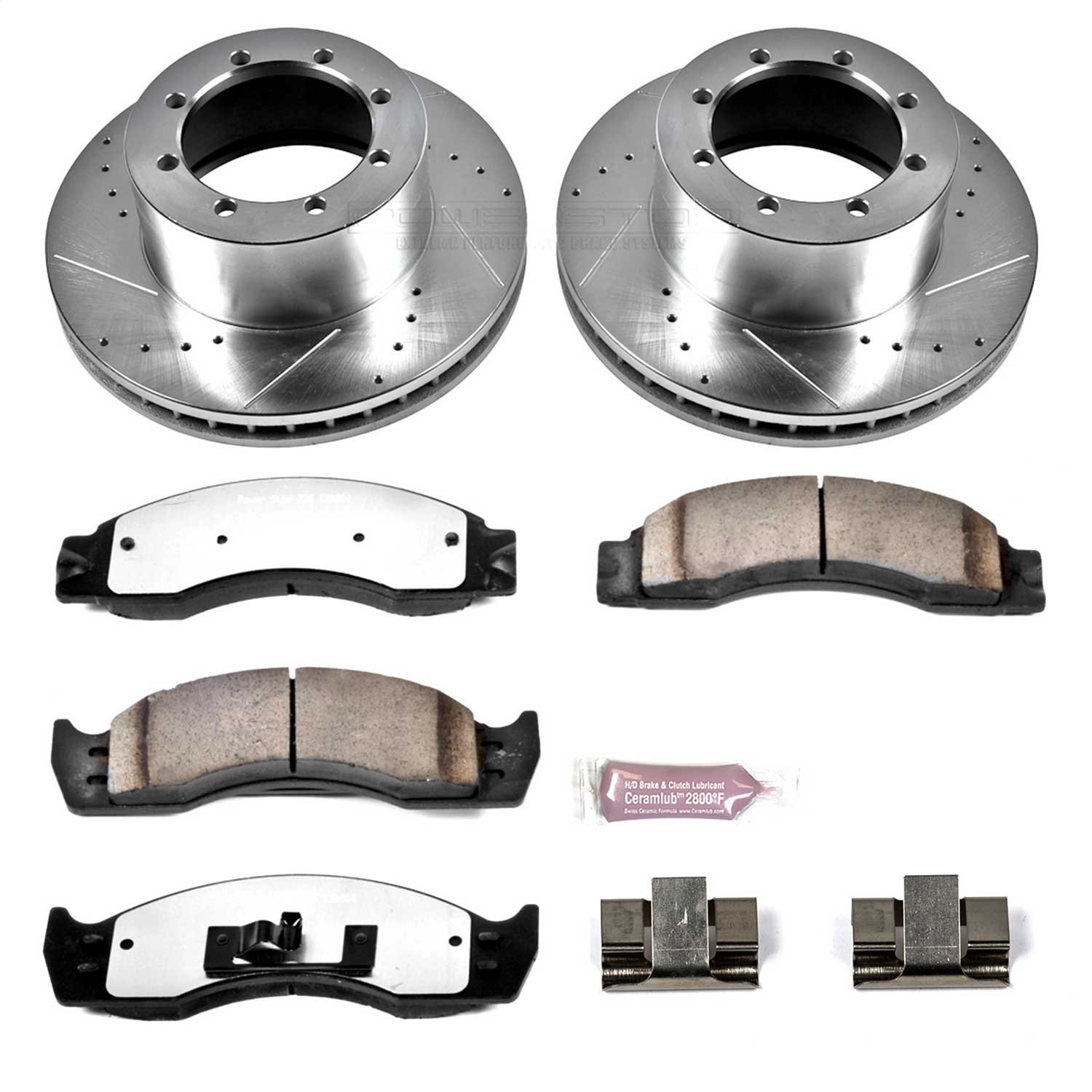 Power Stop - K4912-36 - Rear - Disc Brake Pad and Rotor Kit