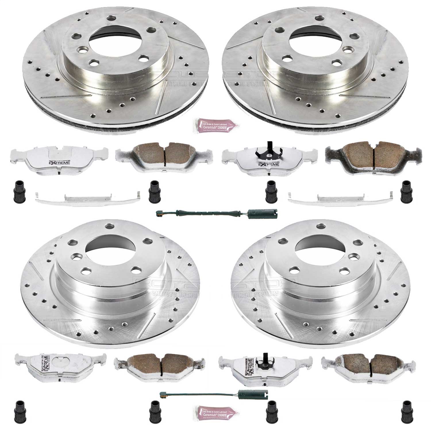 Power Stop - K498-26 - Front and Rear - Disc Brake Pad and Rotor Kit