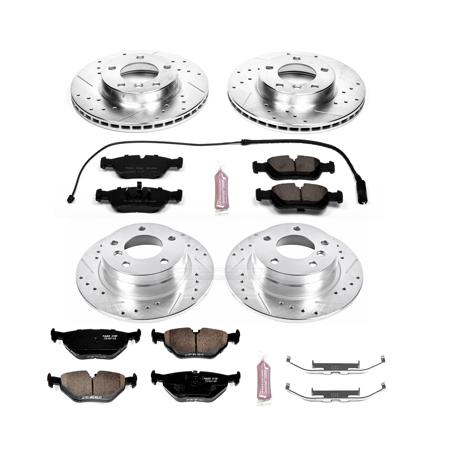 Power Stop - K498 - Front and Rear - Disc Brake Pad and Rotor Kit