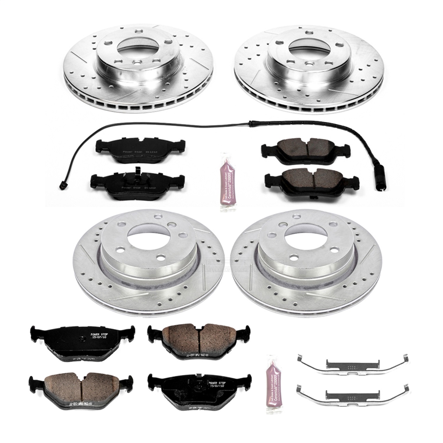 Power Stop - K499 - Front and Rear - Disc Brake Pad and Rotor Kit