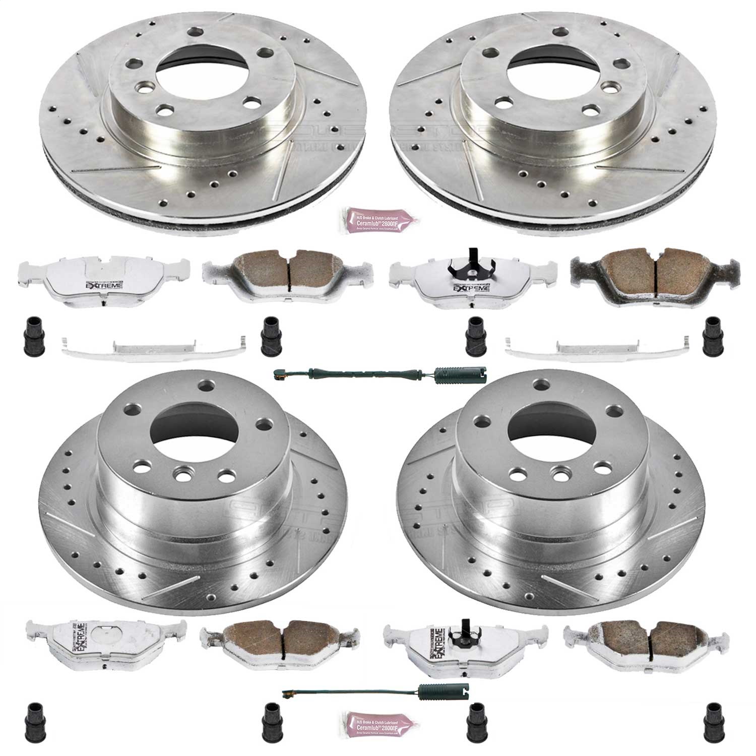 Power Stop - K500-26 - Front and Rear - Disc Brake Pad and Rotor Kit
