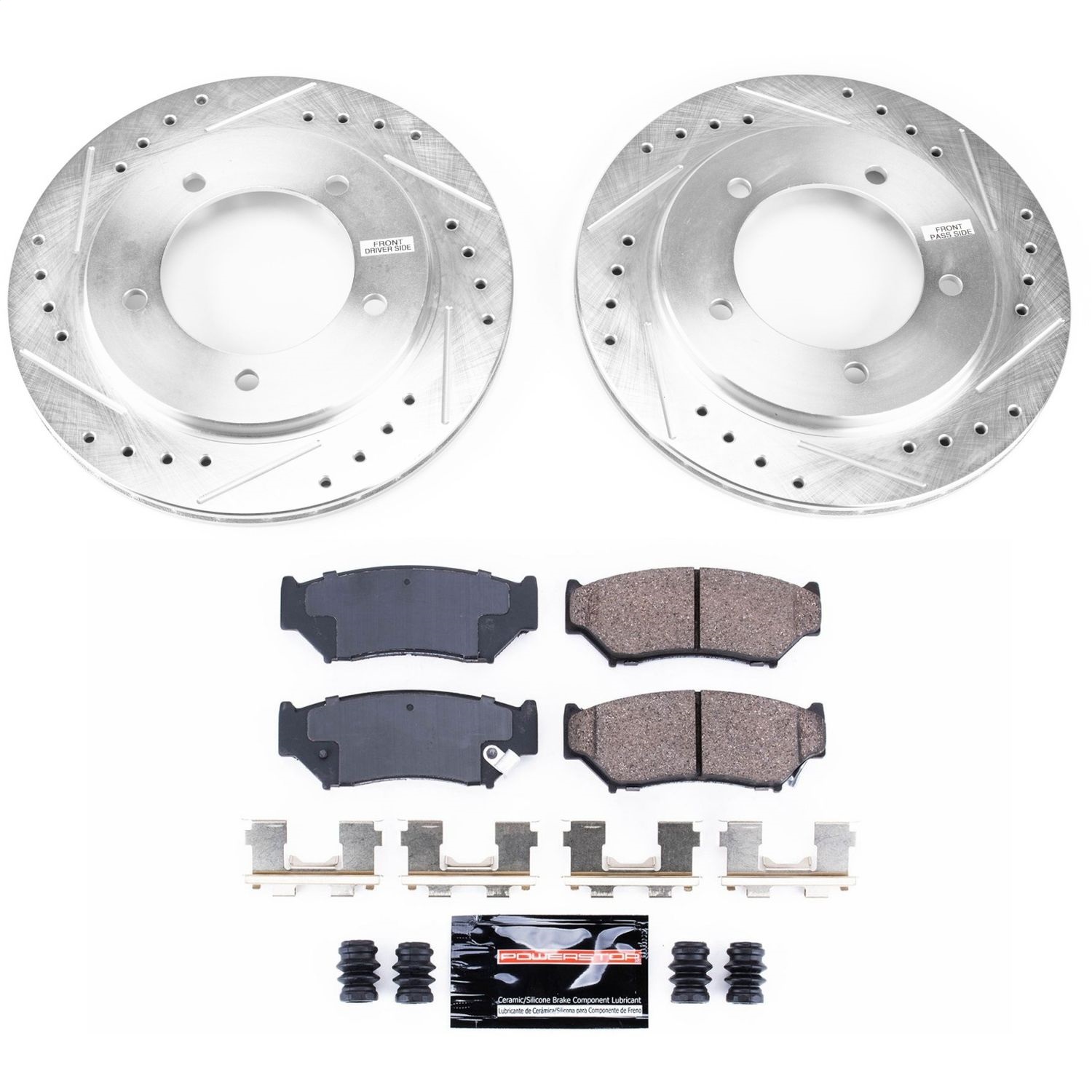 Power Stop - K5014 - Front - Disc Brake Pad and Rotor Kit