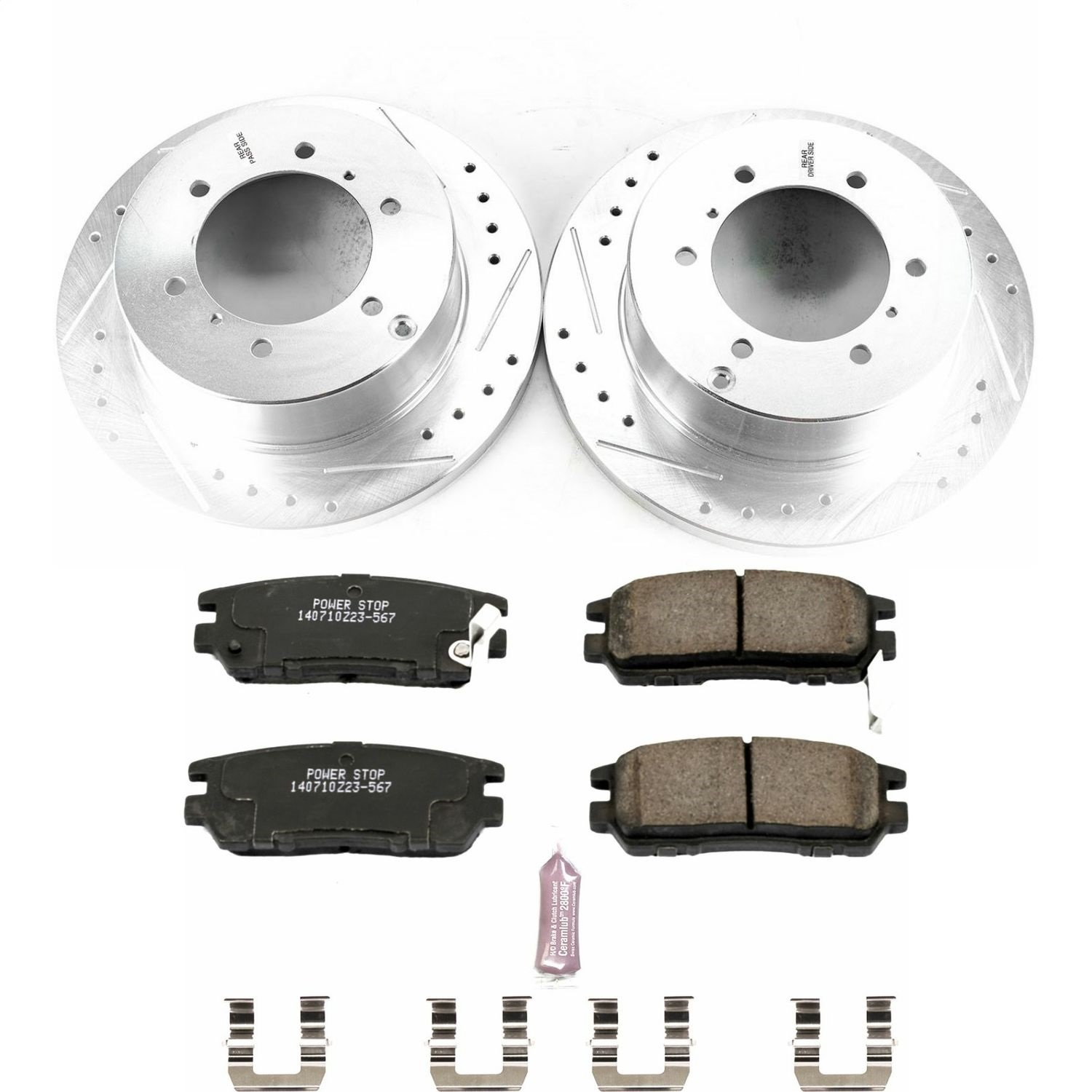 Power Stop - K5022 - Rear - Disc Brake Pad and Rotor Kit
