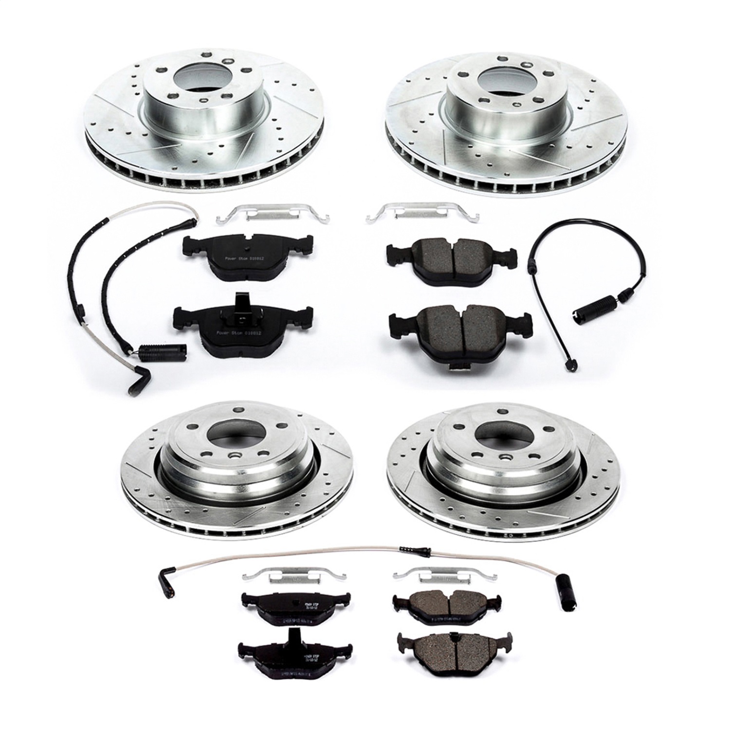 Power Stop - K505 - Front and Rear - Disc Brake Pad and Rotor Kit
