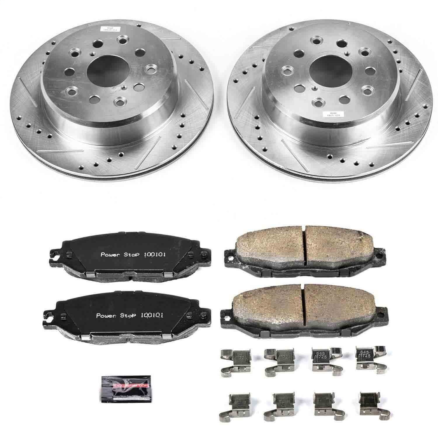Power Stop - K5061 - Rear - Disc Brake Pad and Rotor Kit