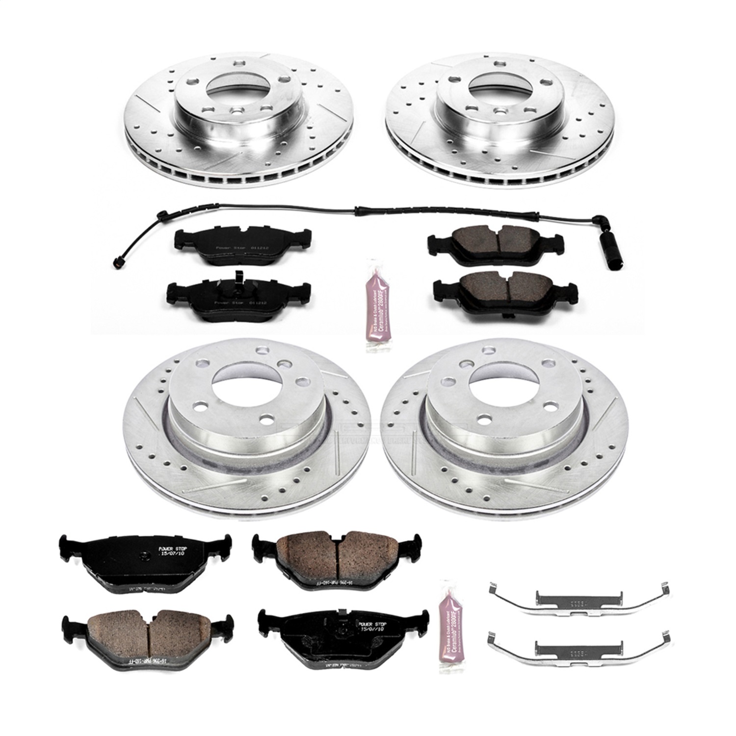 Power Stop - K507 - Front and Rear - Disc Brake Pad and Rotor Kit