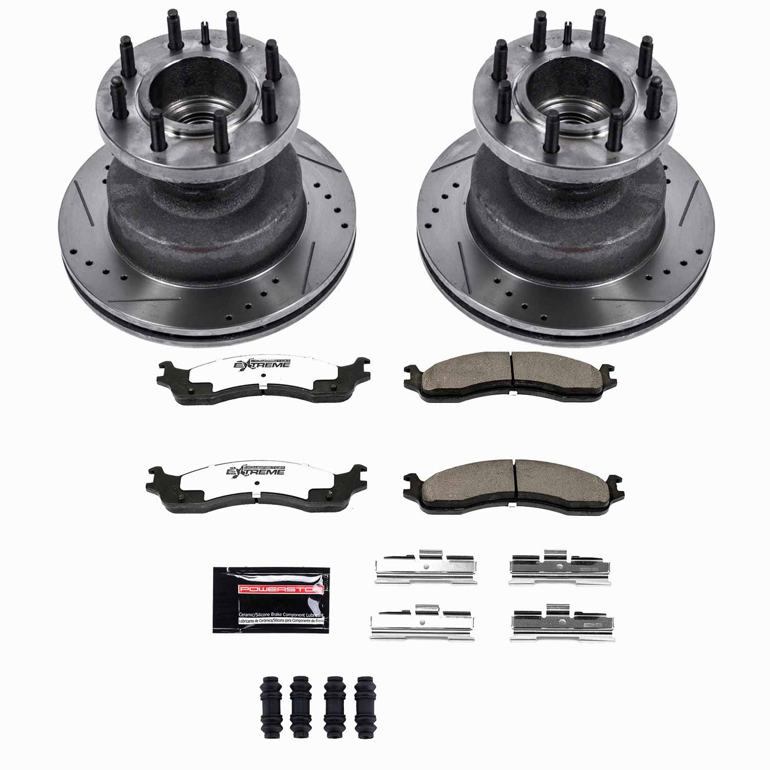 Power Stop - K5084-36 - Front - Disc Brake Pad and Rotor Kit