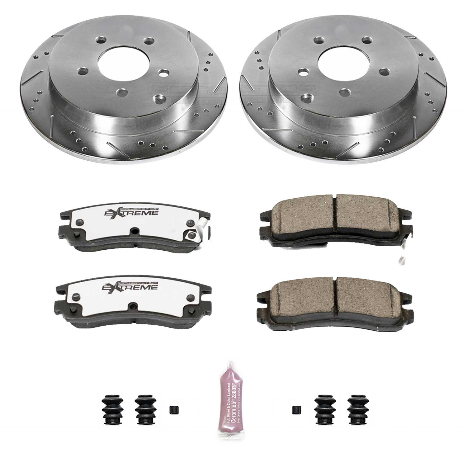 Power Stop - K5135-26 - Rear - Disc Brake Pad and Rotor Kit