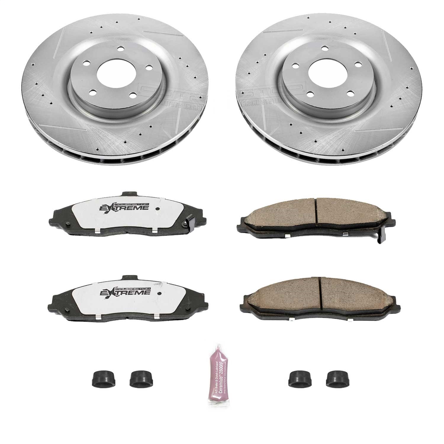 Power Stop - K5158-26 - Front - Disc Brake Pad and Rotor Kit