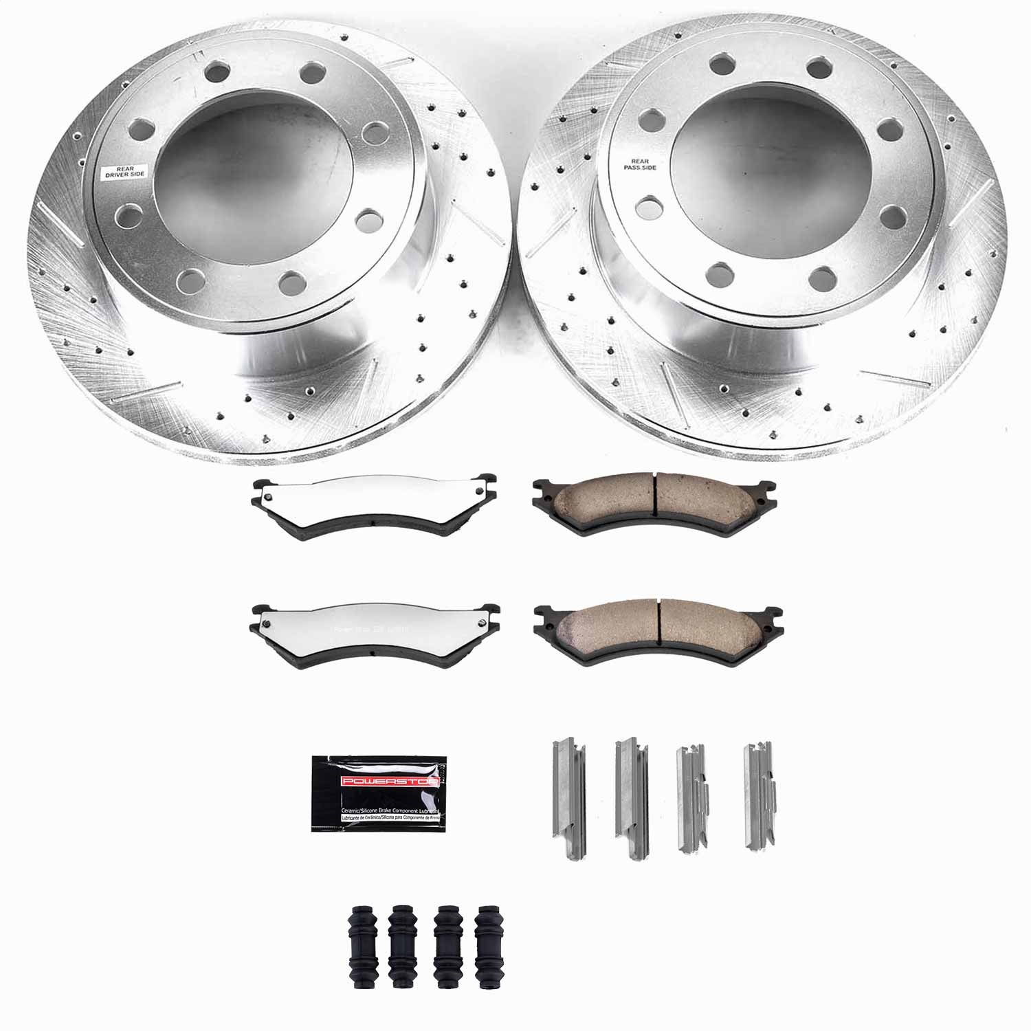 Power Stop - K5203-36 - Rear - Disc Brake Pad and Rotor Kit