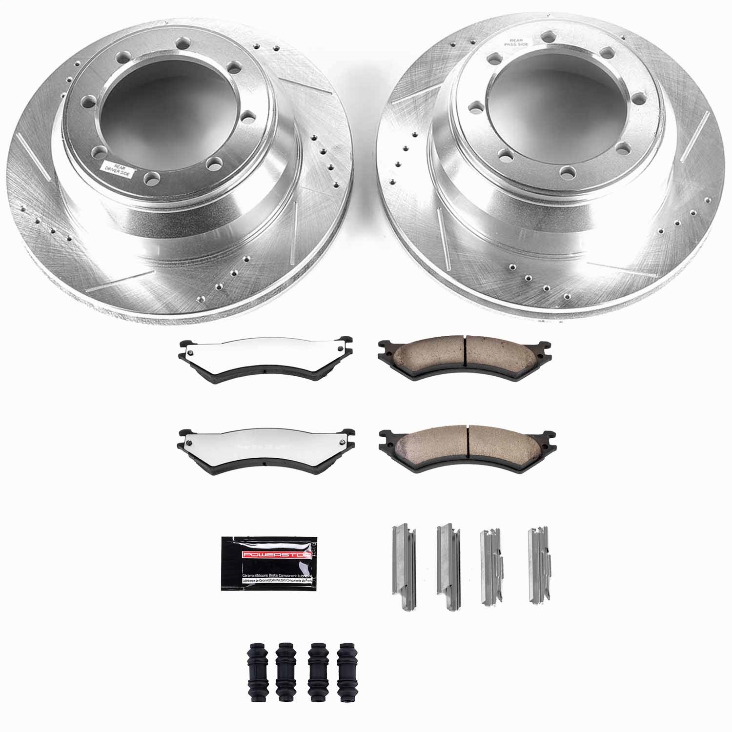 Power Stop - K5204-36 - Rear - Disc Brake Pad and Rotor Kit